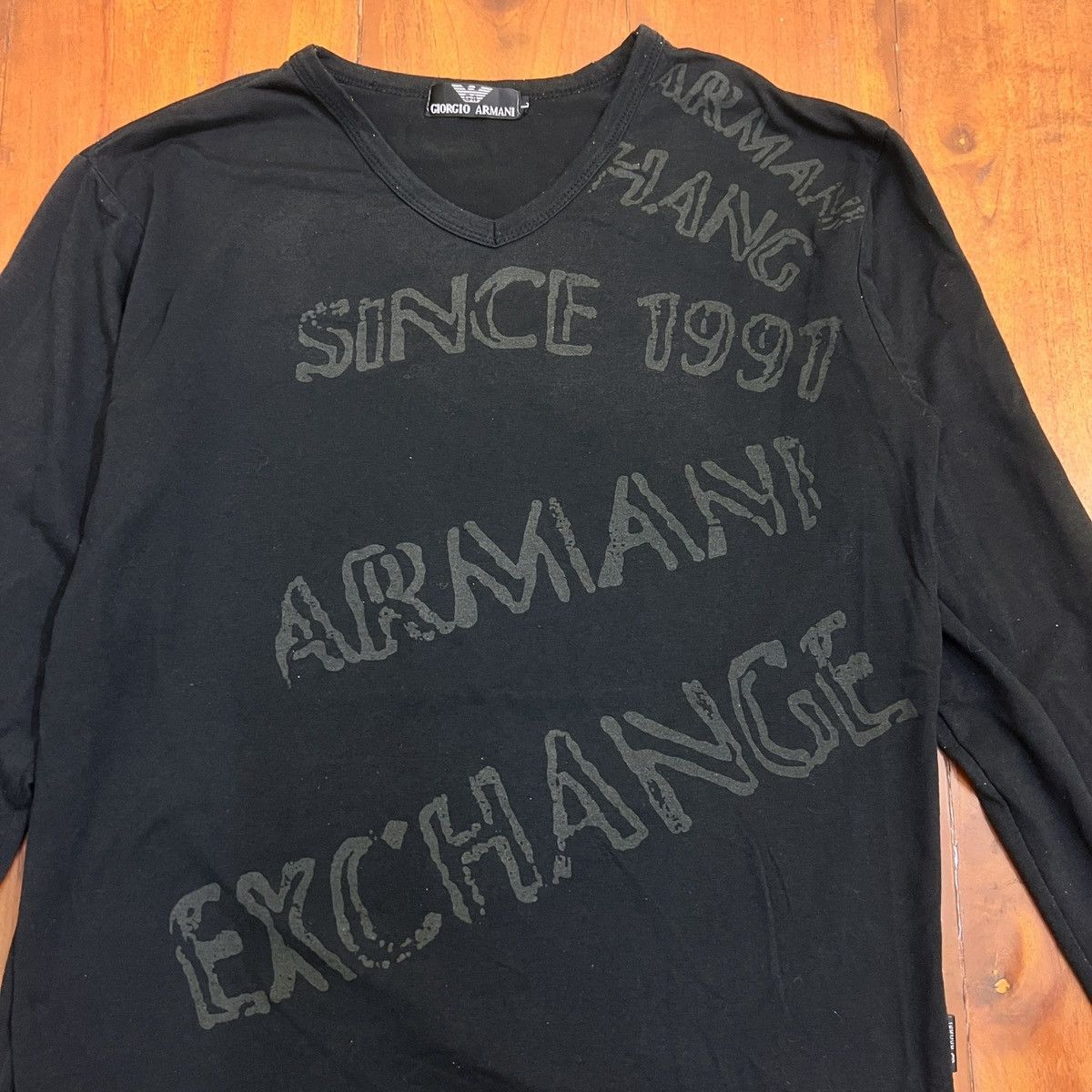 Armani Exchange Giorgio Armani long sleeves tee Size US L / EU 52-54 / 3 - 2 Thumbnail
