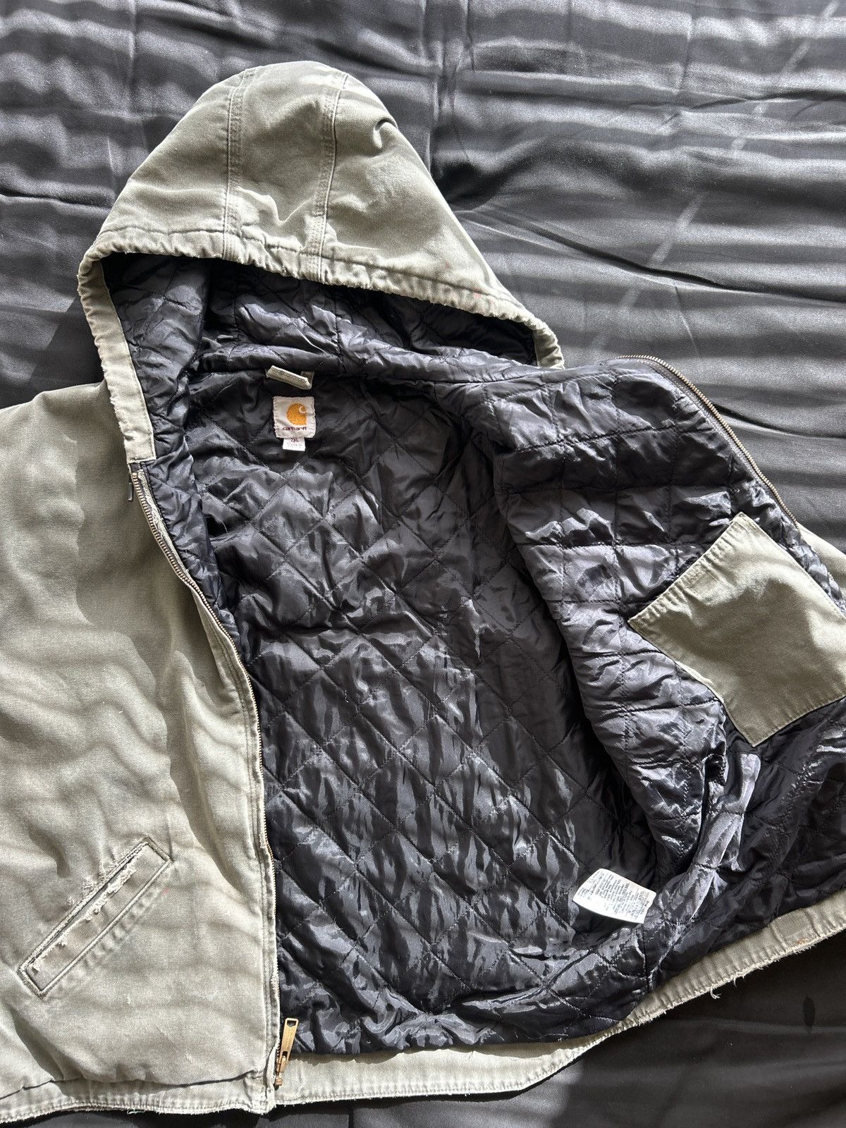 Carhartt Vintage Distressed Lined Carhartt jacket fringe Size US XXL / EU 58 / 5 - 5 Thumbnail