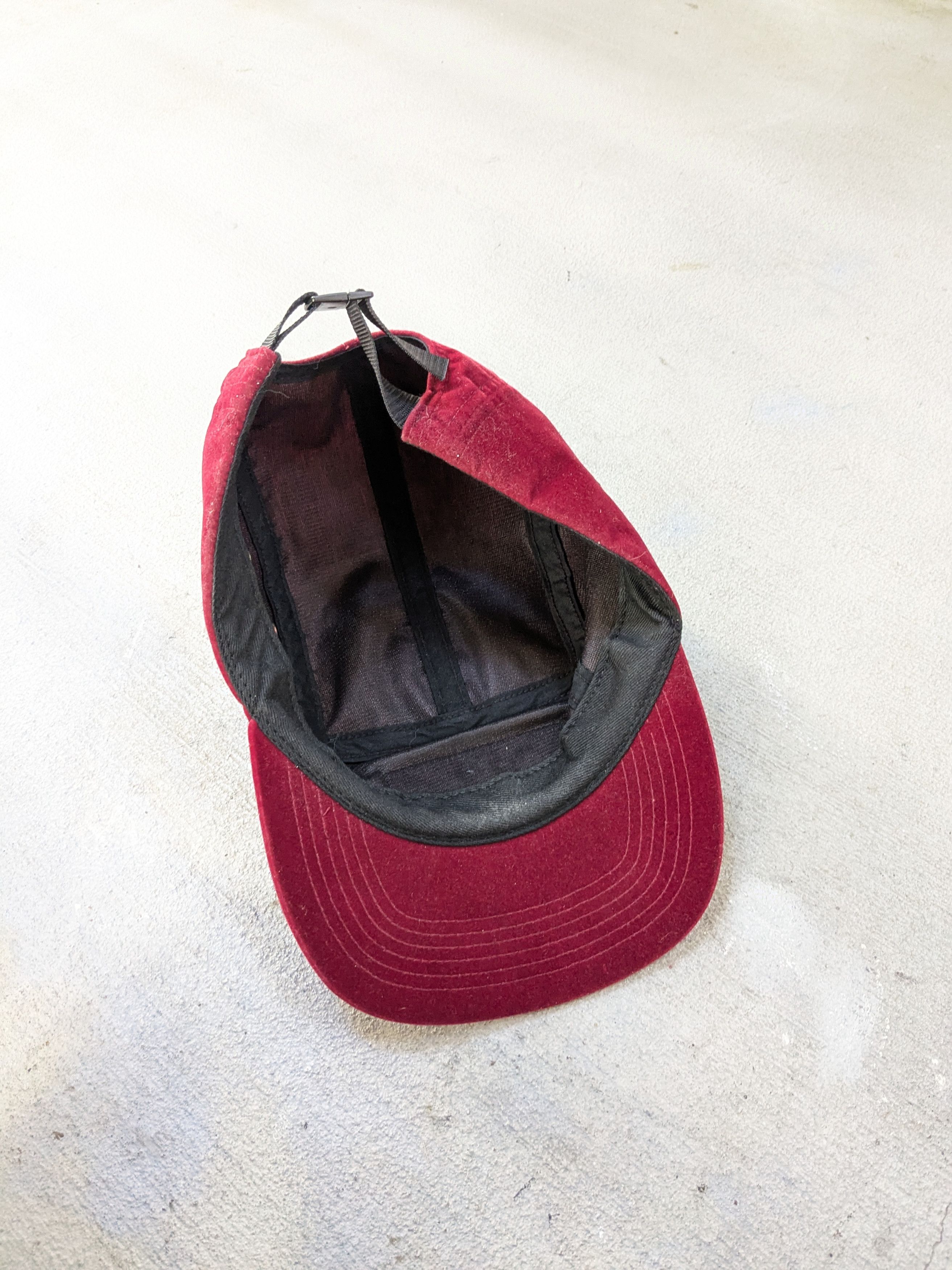 Supreme Supreme Velour Camp Cap 5 Panel Maroon Burgundy SS16 Size ONE SIZE - 8 Thumbnail