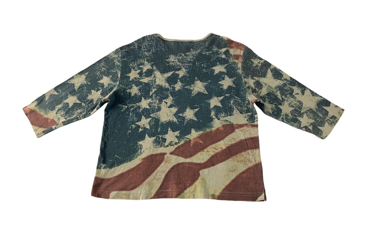 Harley Davidson × Vintage Harley Davidson Freedom Pride Tradition US Flag Printed Tee Size M / US 6-8 / IT 42-44 - 2 Thumbnail