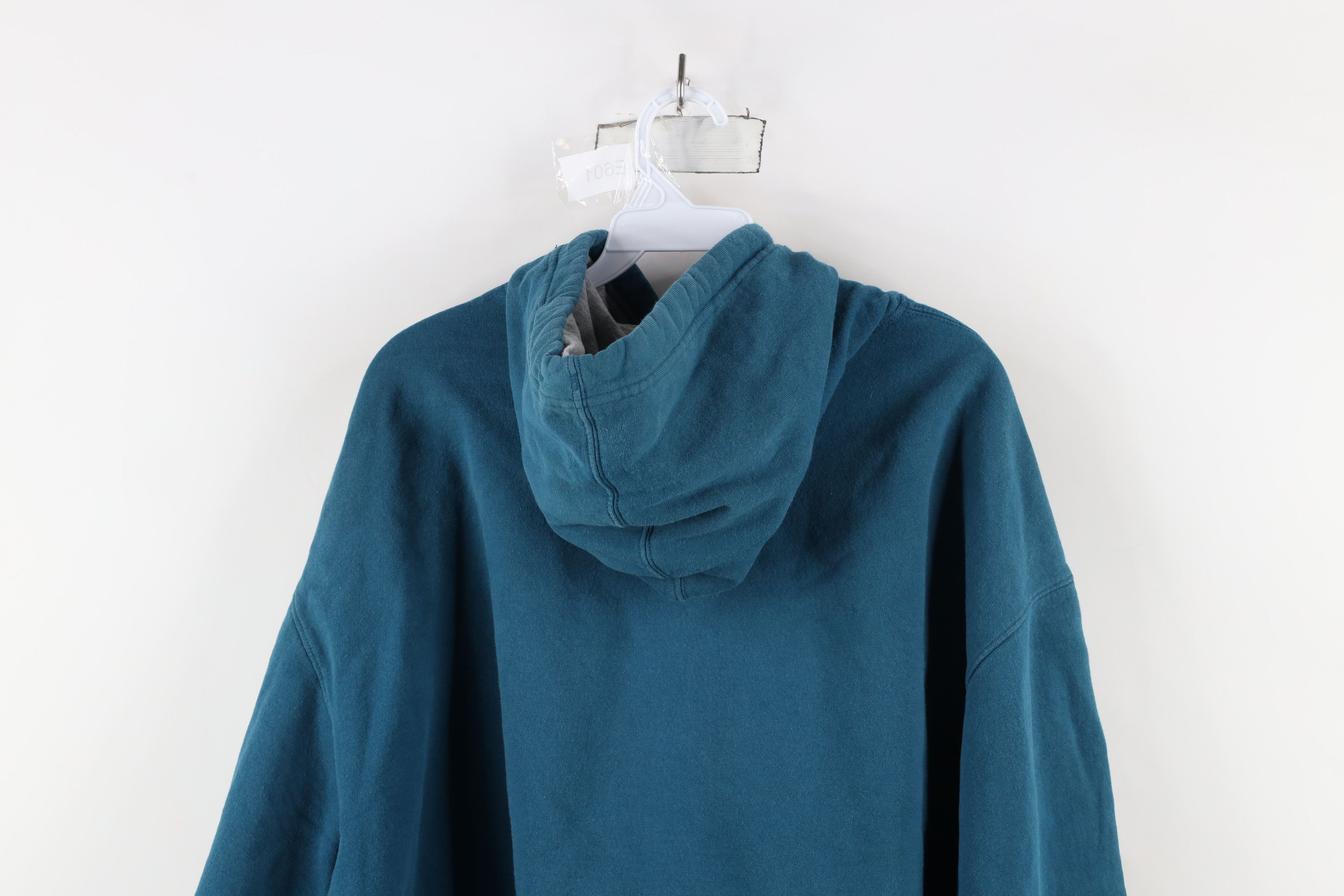 Champion × Vintage Vintage 90s Champion Classic Logo Hoodie Sweatshirt Blue Size US XL / EU 56 / 4 - 13 Thumbnail