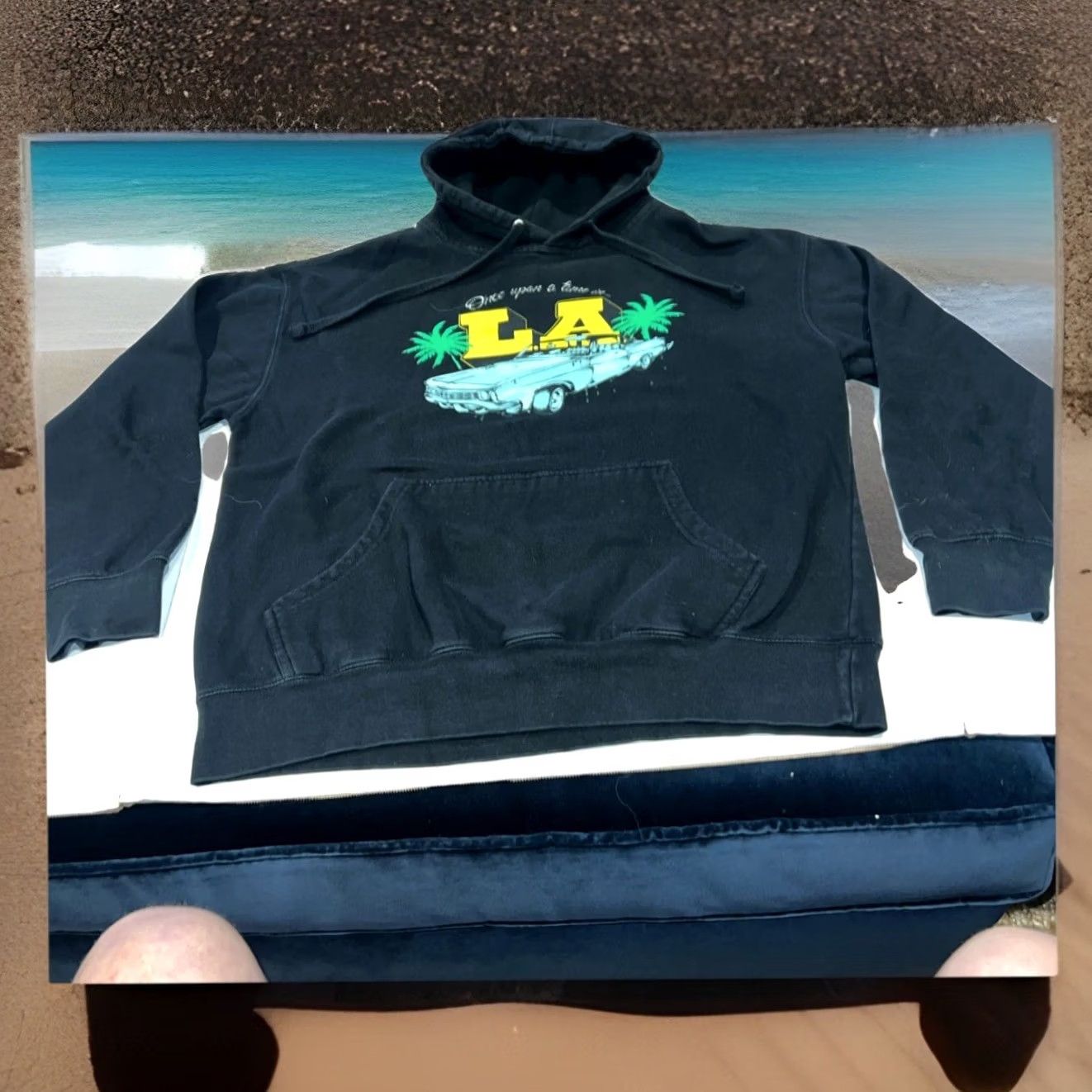 Vintage VINTAGE Once Upon A Time In LA Snoop Dogg 50 Cent Concert Sweatshirt Hoodie Large Black Mens Hoodie Size US L / EU 52-54 / 3 - 3 Thumbnail