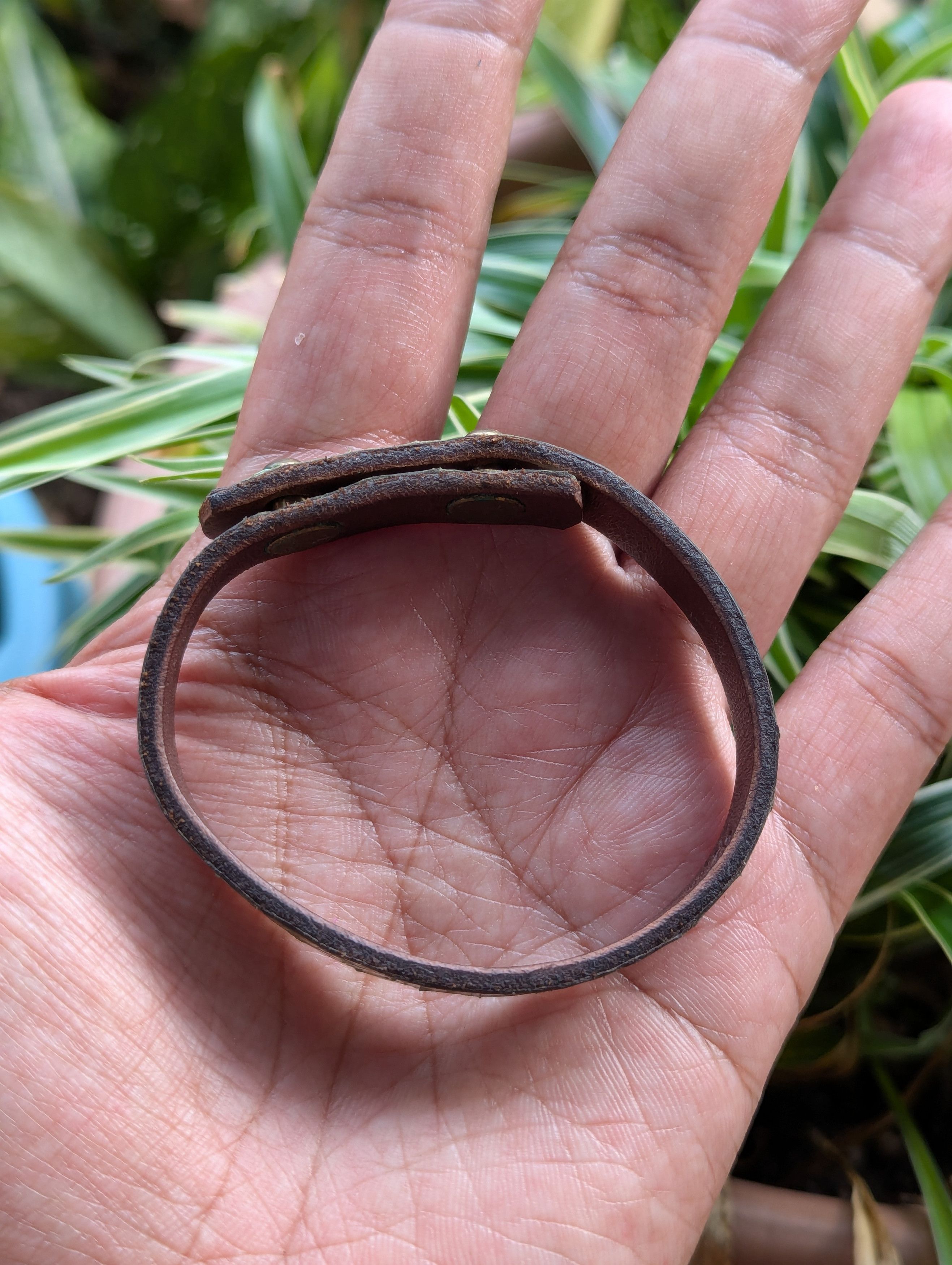 Leather Snake Skin Leather Bracelet Handmade Made in Italy Size ONE SIZE - 5 Thumbnail
