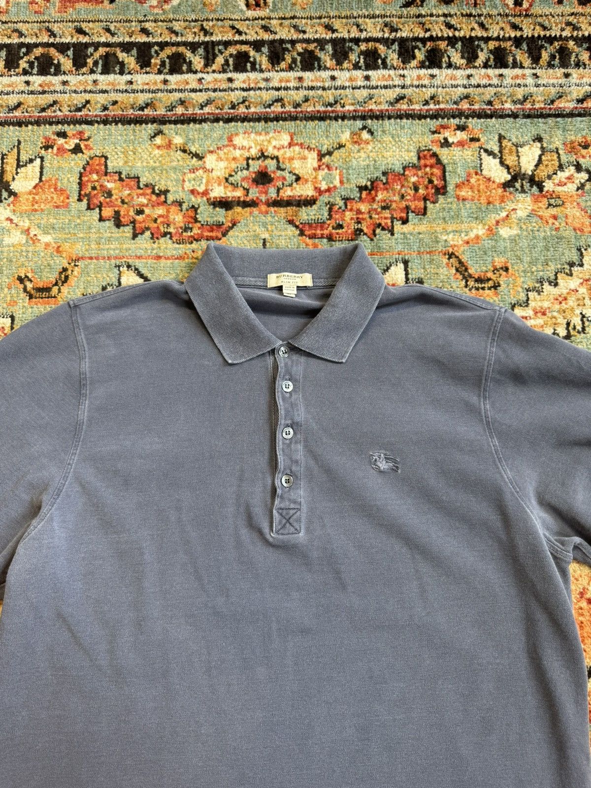 Burberry Burberry London Embroidered Polo Rugby Shirt Size US M / EU 48-50 / 2 - 7 Thumbnail