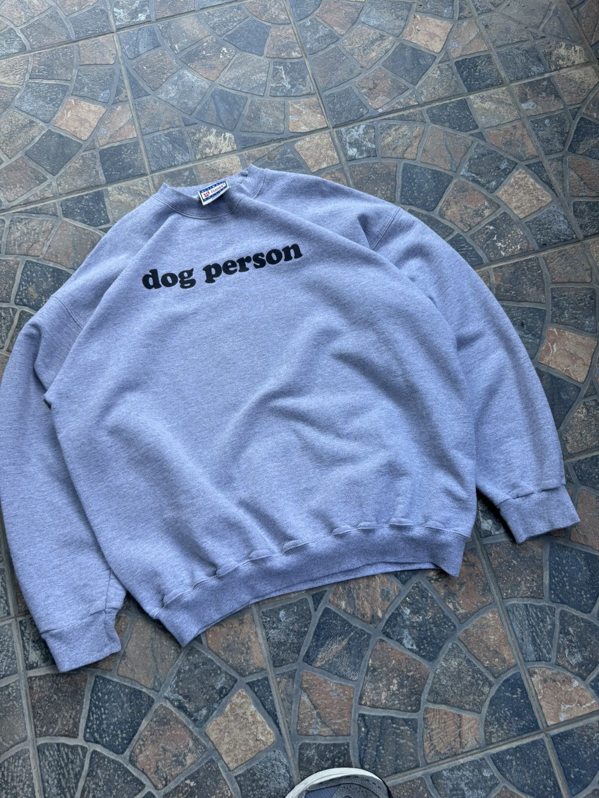 Hanes × Vintage Vintage DOG PERSON Heavy Cotton Sweatshirt Rare Y2K Drip Size US M / EU 48-50 / 2 - 9 Thumbnail