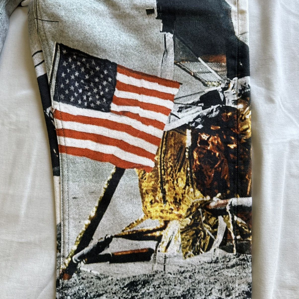 Calvin Klein 205W39NYC Moon Landing Jeans Size US 30 / EU 46 - 6 Thumbnail
