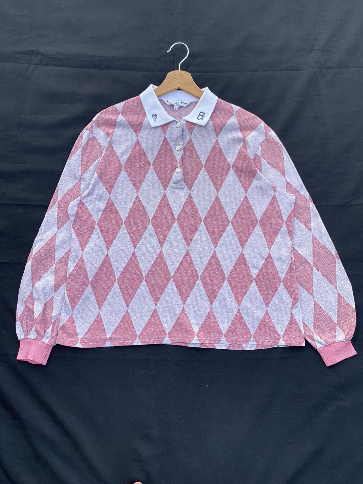 Christian Dior Monsieur Vintage Christian Dior Polo Sports Checked Longsleeve Shirt Size US M / EU 48-50 / 2 - 2 Thumbnail