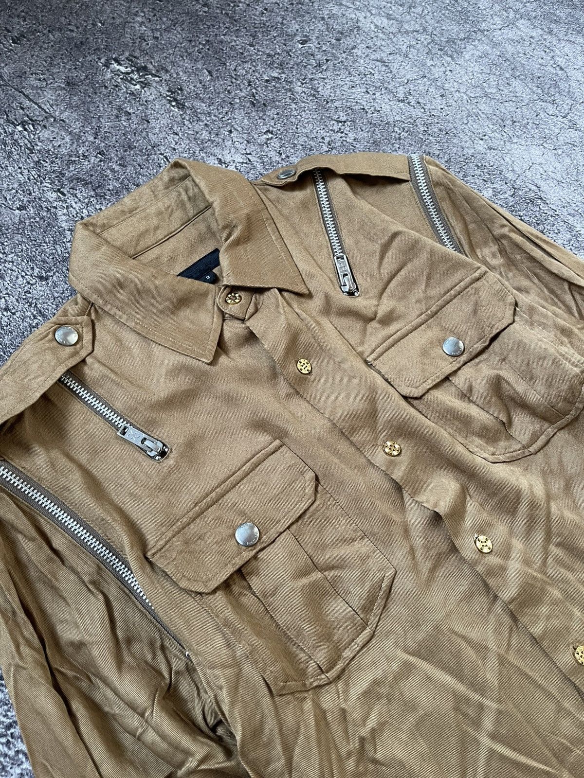 Japanese Brand AVANT GARDE STYLE” MULTI ZIPPER BUTTON SHIRT Size US M / EU 48-50 / 2 - 5 Thumbnail