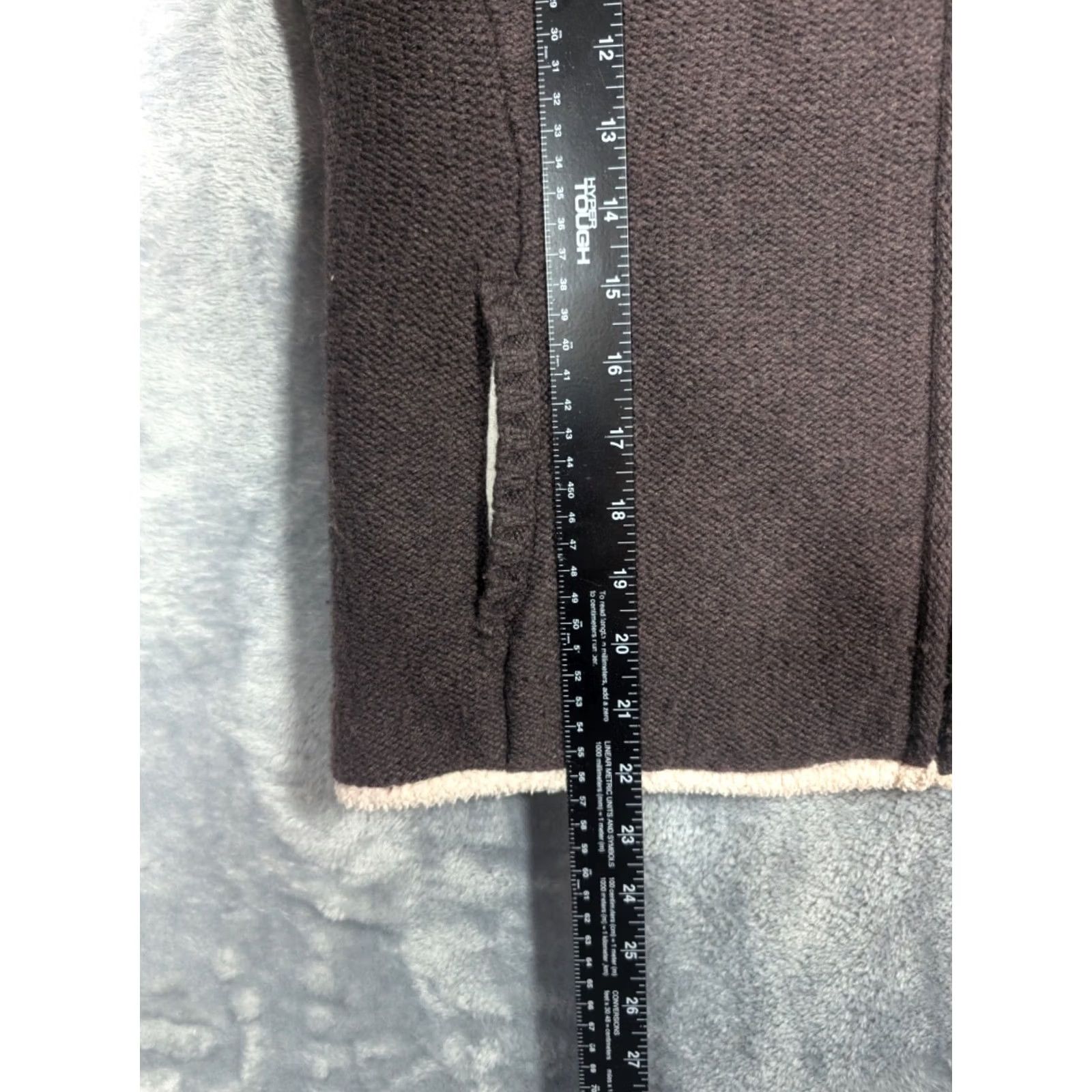 Vintage L.L. Bean Vest Womens Medium Brown Lambswool Sherpa Zip Pockets Outdoor Outdoor Hiking Casual Travel (Brown) Size M / US 6-8 / IT 42-44 - 2 Thumbnail