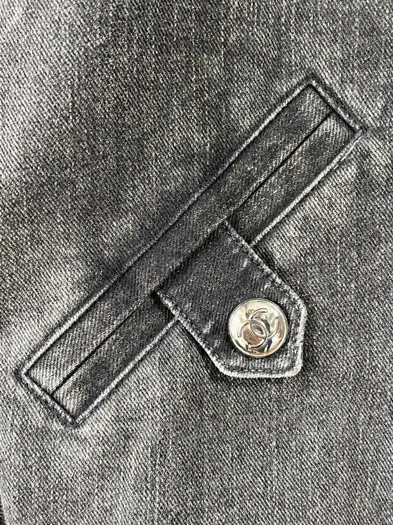 Chanel Chanel Classic logo embroidered denim jacket Size XS / US 0-2 / IT 36-38 - 4 Thumbnail