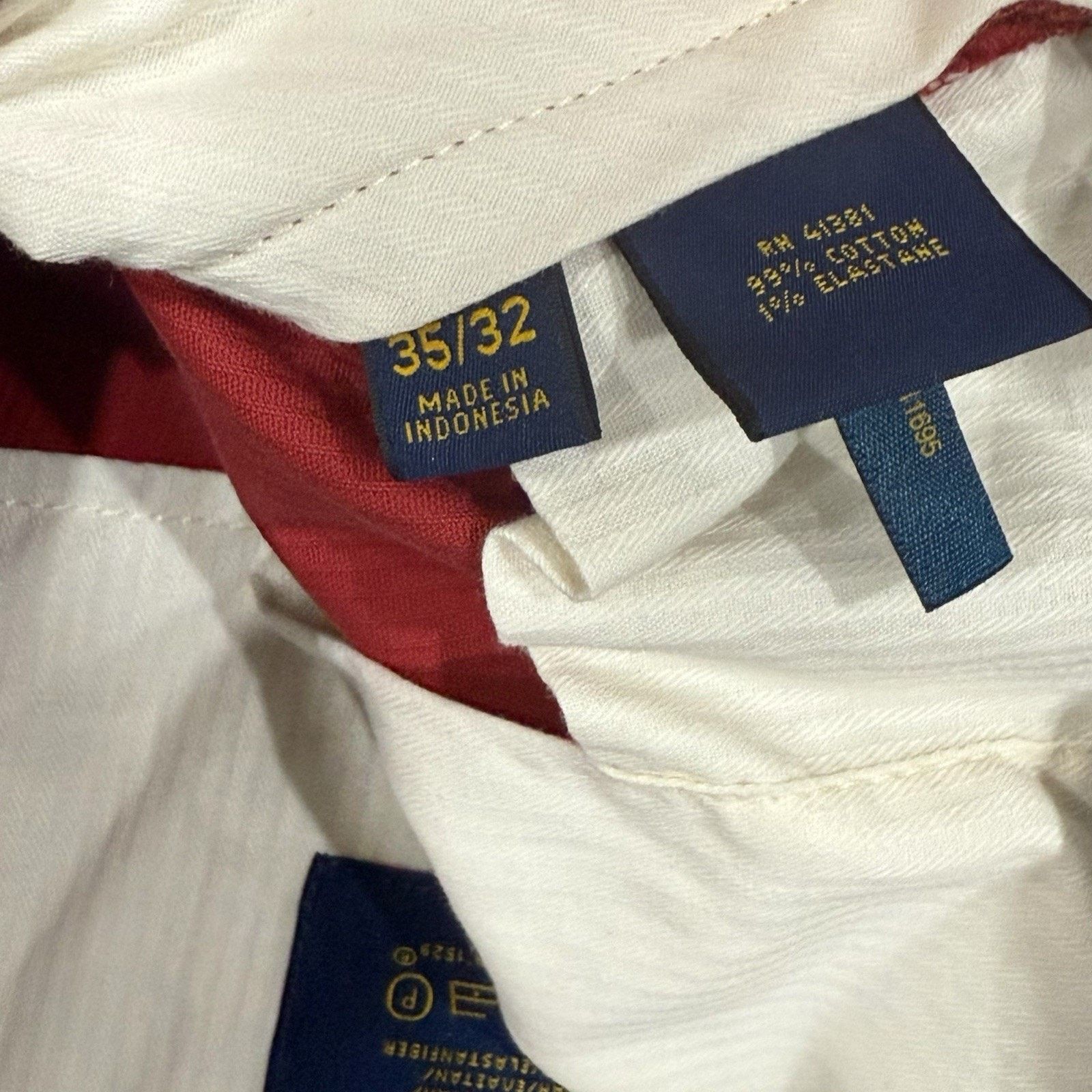 Polo Ralph Lauren Polo Ralph Lauren Pants Mens 35 x 32 Red Chino Corduroy Size US 35 - 4 Thumbnail