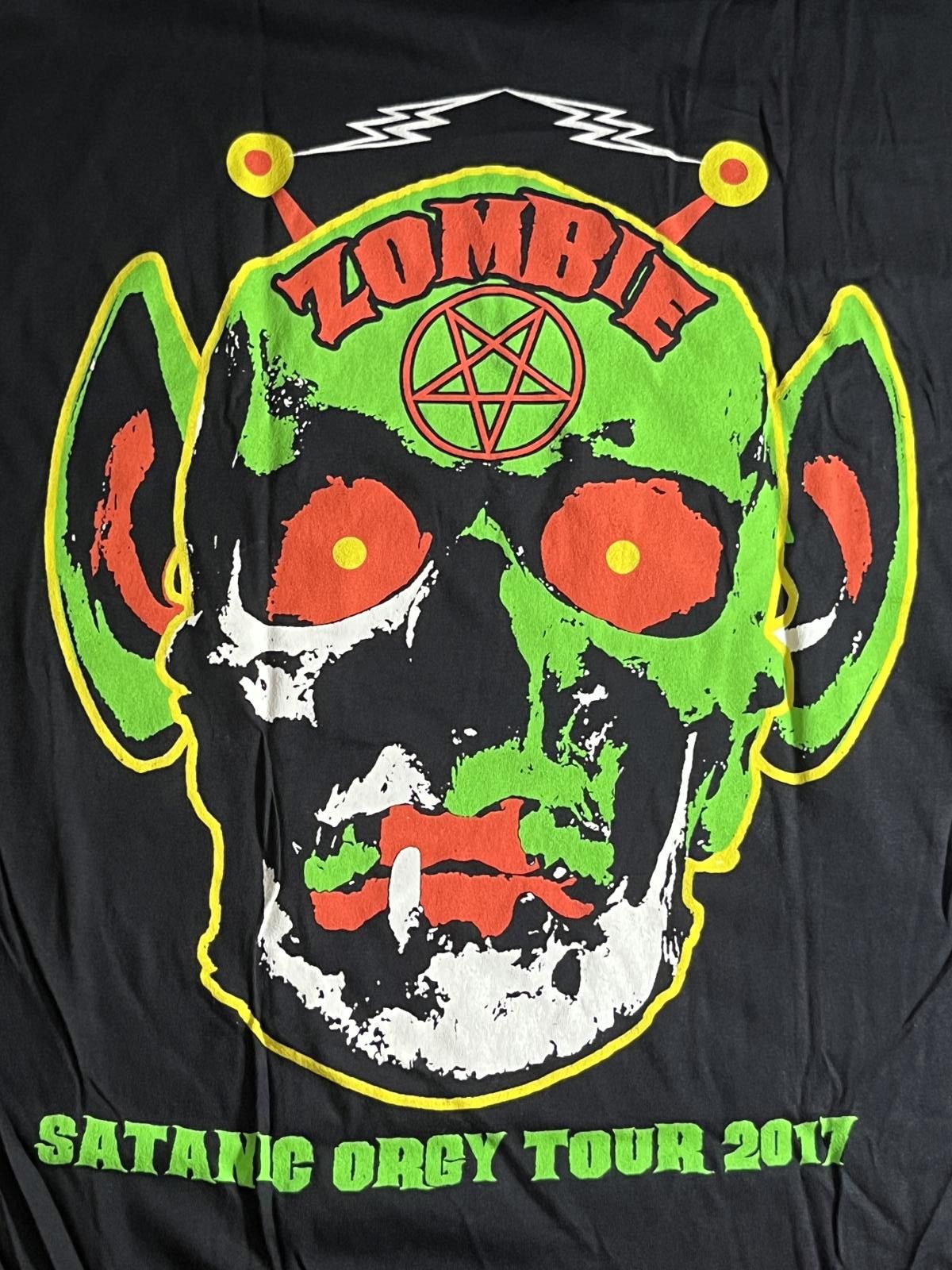 Designer Rob Zombie Tour T-shirt Satanic Orgy Tour 2017 - XXL Size US XXL / EU 58 / 5 - 5 Thumbnail