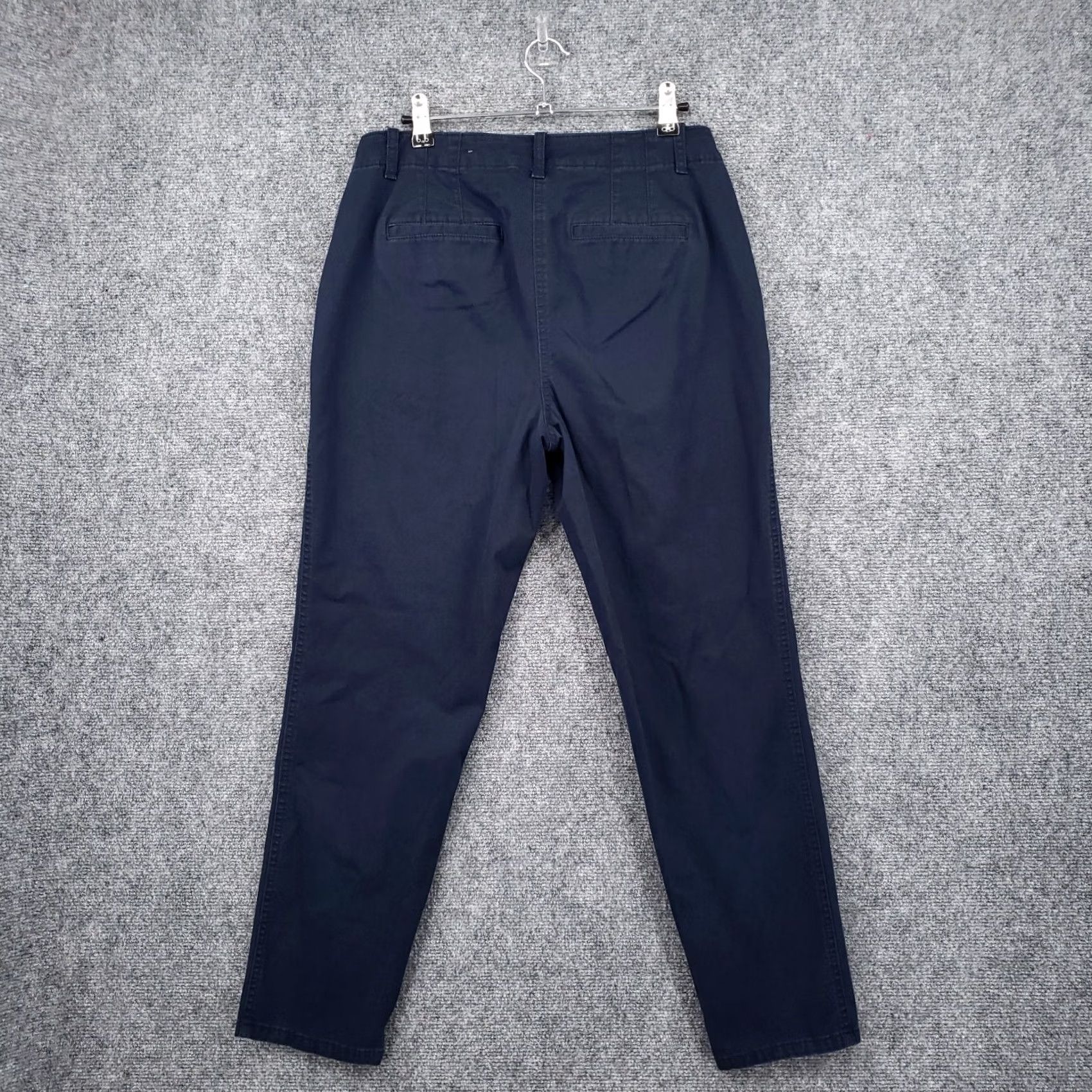 Talbots Talbots Pants Womens Blue Slim Fit Mid Rise Straight Leg Stretch Utility Ankle Size 6 Size 28" / US 6 / IT 42 - 2 Thumbnail