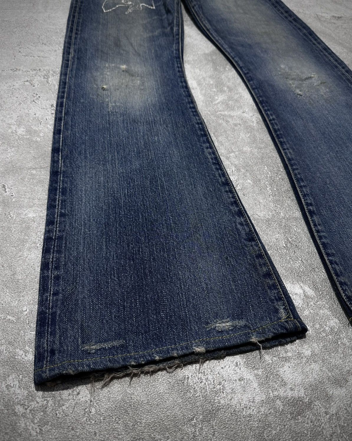 Hysteric Glamour × If Six Was Nine Hysteric Glamour Led Zeppelin Flared Jeans Vkei Size US 32 / EU 48 - 6 Thumbnail