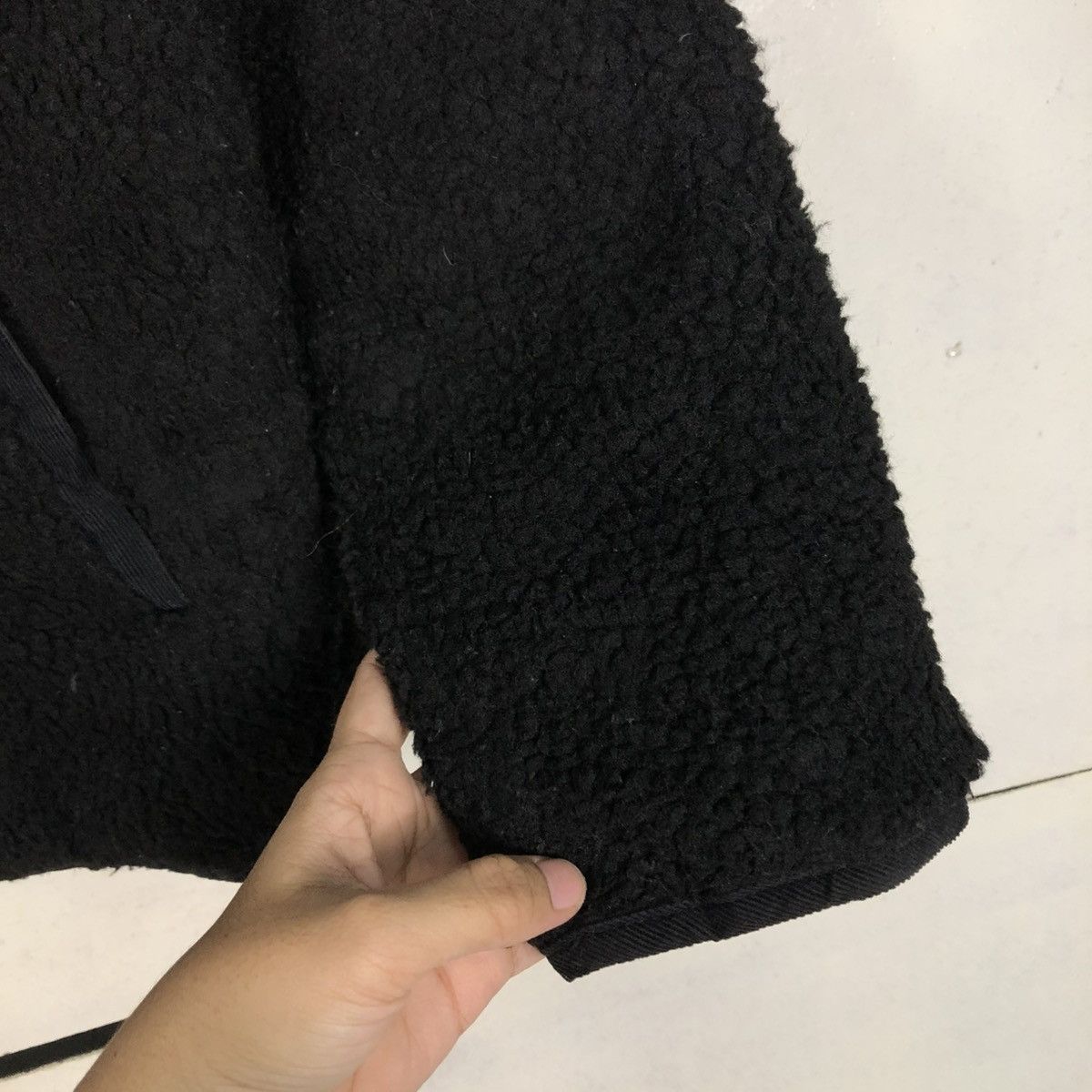 Japanese Brand 🔥RICH BLACK CROPPED QUILTED JACKET FLEECE BEAMS ISSEY MIYAKE Size US M / EU 48-50 / 2 - 21 Thumbnail