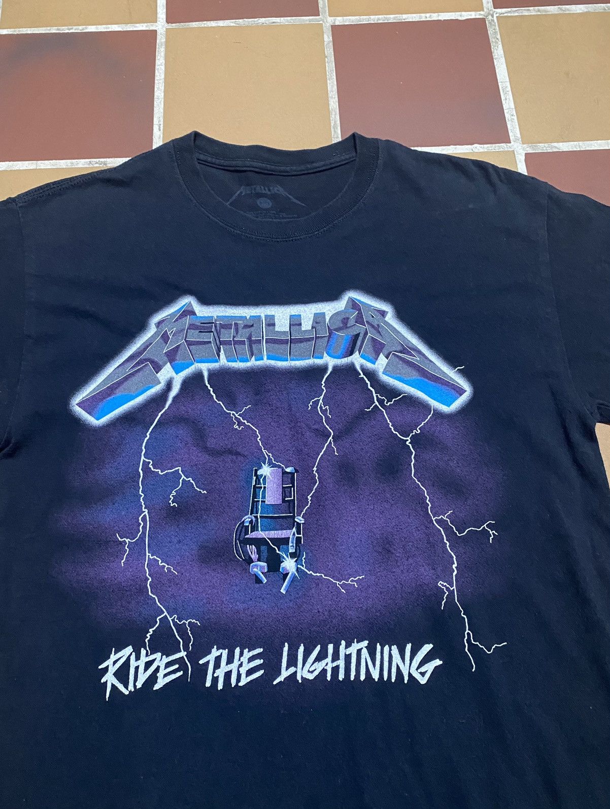 Band Tees × Metallica × Vintage Vintage Metallica Ride The Lightning Shirt Size US M / EU 48-50 / 2 - 2 Thumbnail