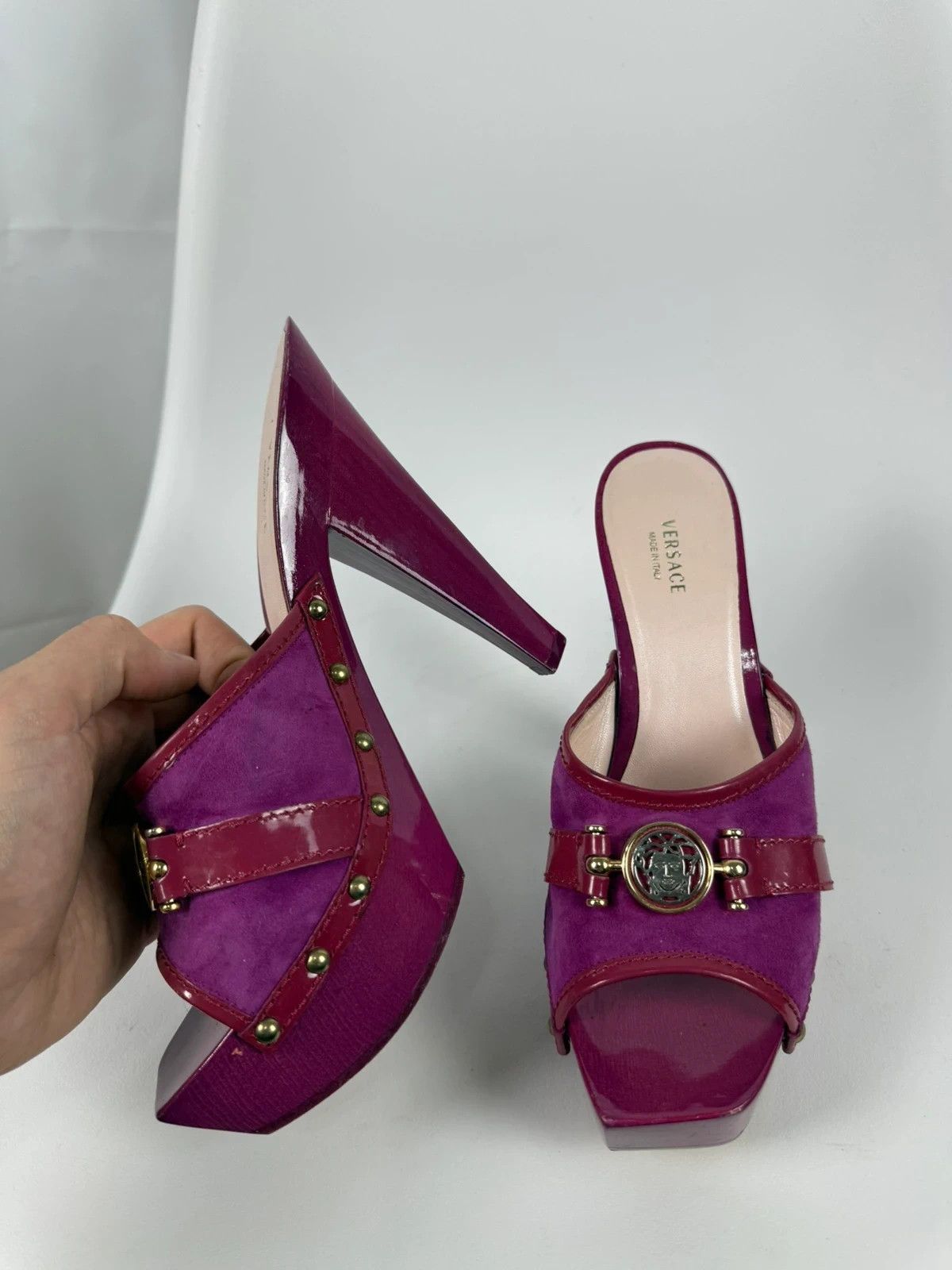 Versace Versace Clogs Laque Heels Medusa size 39 Size US 9 / IT 39 - 7 Thumbnail