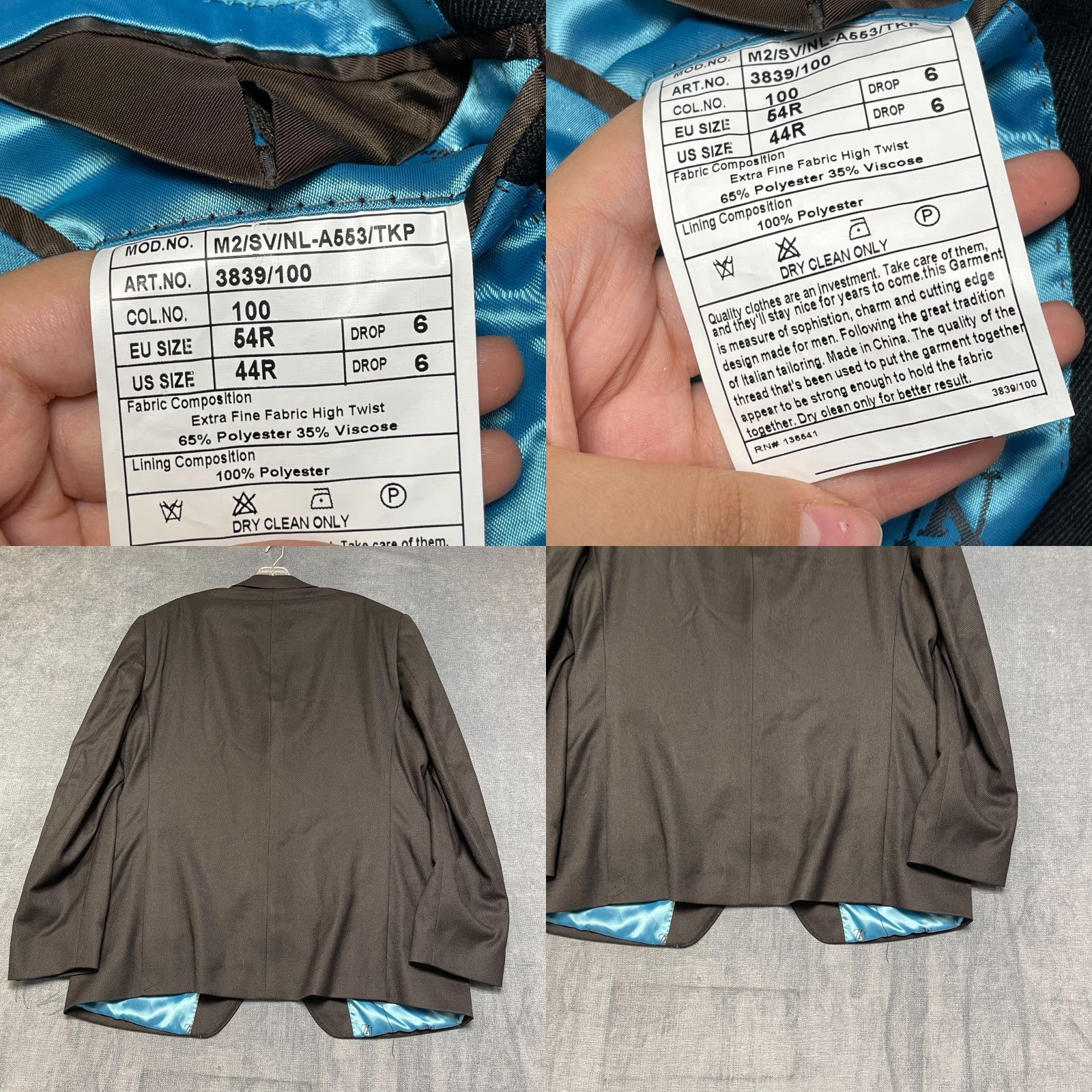 Vintage Luciano Natazzi Blazer Jacket Mens 44R Black Lined Modern Fit Single Breasted Blazer Jacket Mens 44R Black Lined Modern Fit Single Breasted Size 44R - 9 Thumbnail