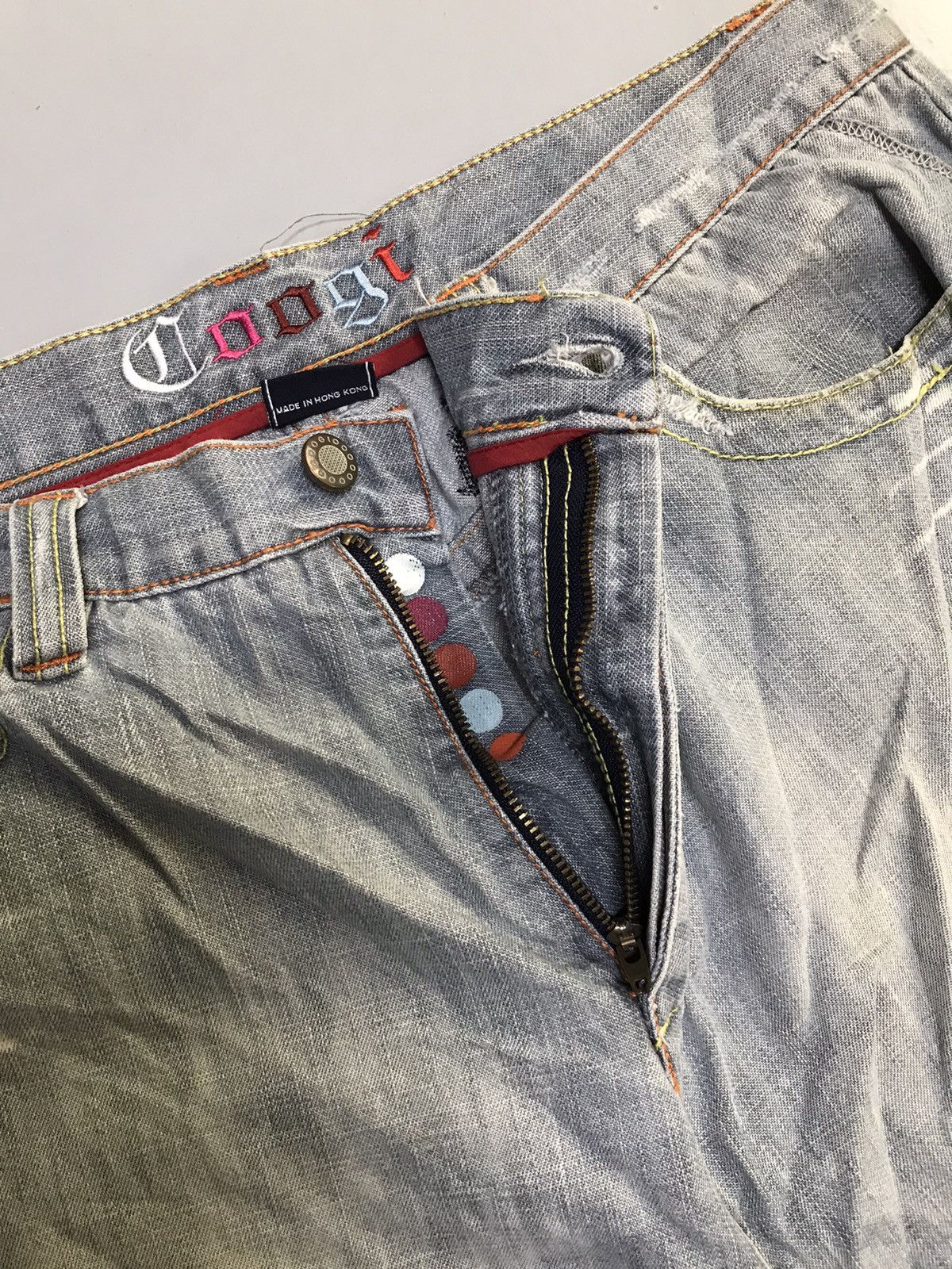 Coogi Vintage Coogi embroidered denim jort Size US 38 / EU 54 - 7 Thumbnail