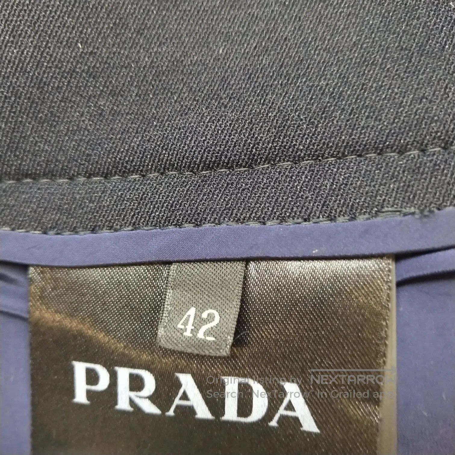Prada Prada Classic Black Straight. Size 41" - 7 Thumbnail