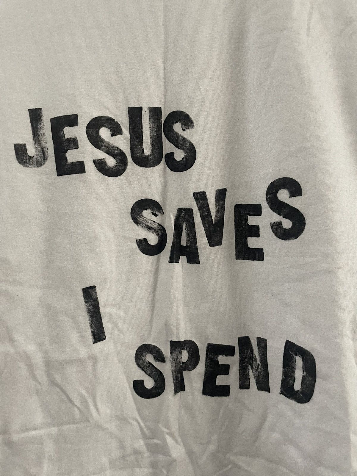 Handmade Jesus Saves I Spen Custom Tee Size US S / EU 44-46 / 1 - 2 Thumbnail