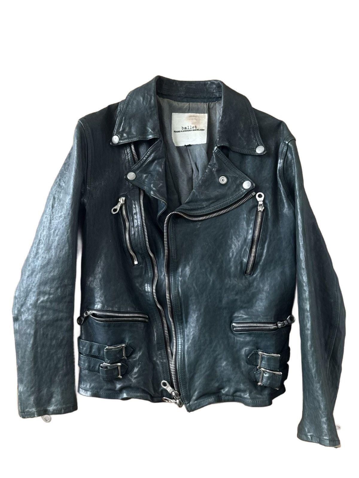 Isamu Katayama Backlash Isamu Katayama Backlash Navy Double Riders Jacket Size US XS / EU 42 / 0 - 1 Thumbnail