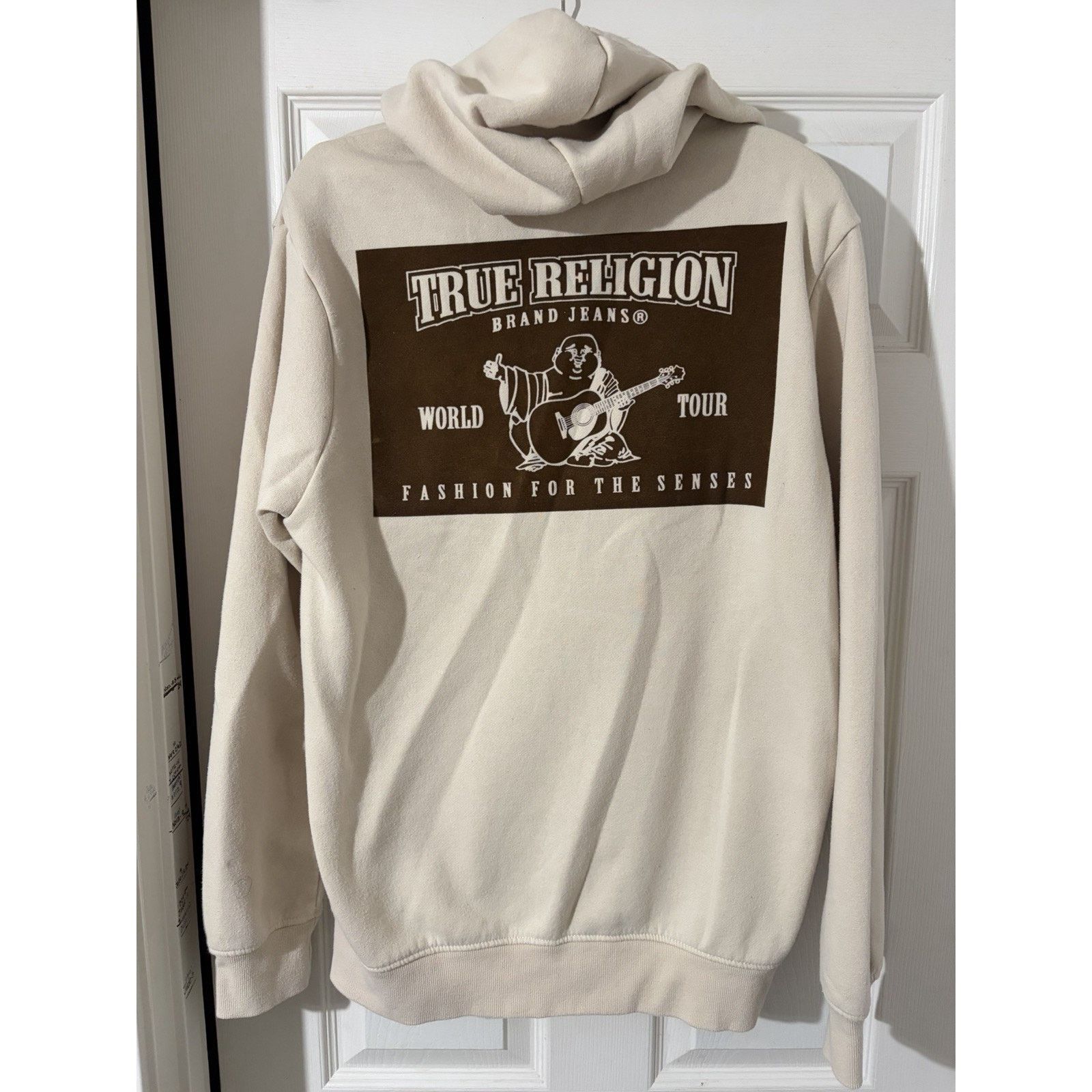 True Religion True Religion Solid SRS Hoodie Sz L Beige Full Zip Buddha Size US L / EU 52-54 / 3 - 5 Thumbnail