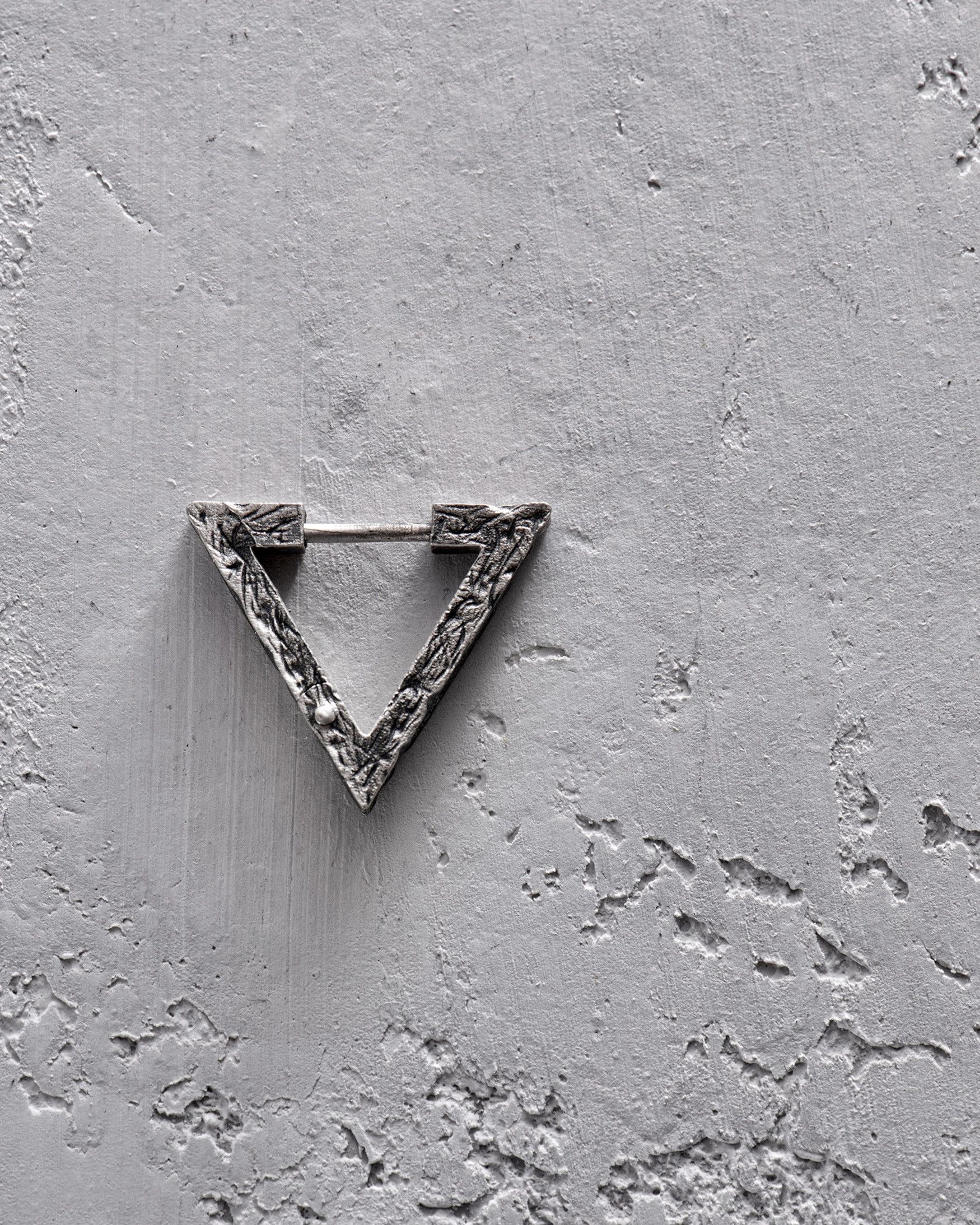 Jewelry Silver single earring RISK Size ONE SIZE - 3 Thumbnail