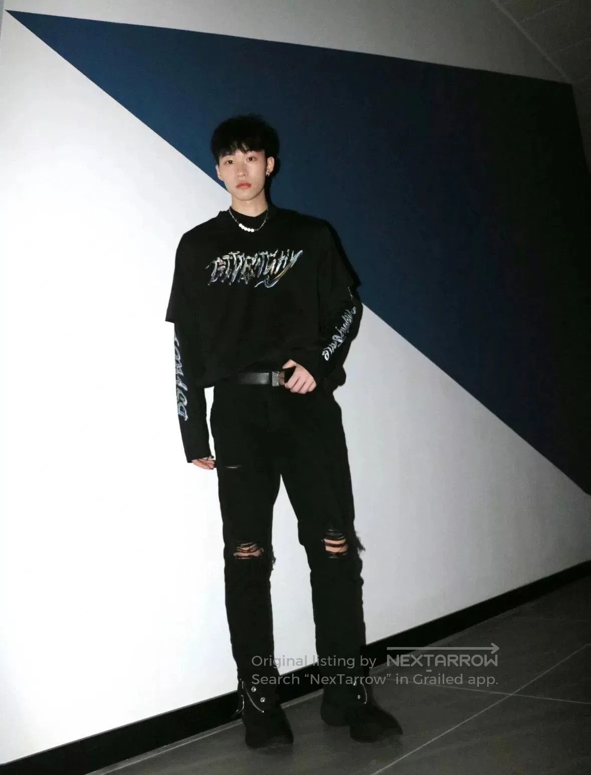 Givenchy Givenchy x BSTROY FW22 Logo Print Layered T-Shirt. Size US M / EU 48-50 / 2 - 7 Thumbnail
