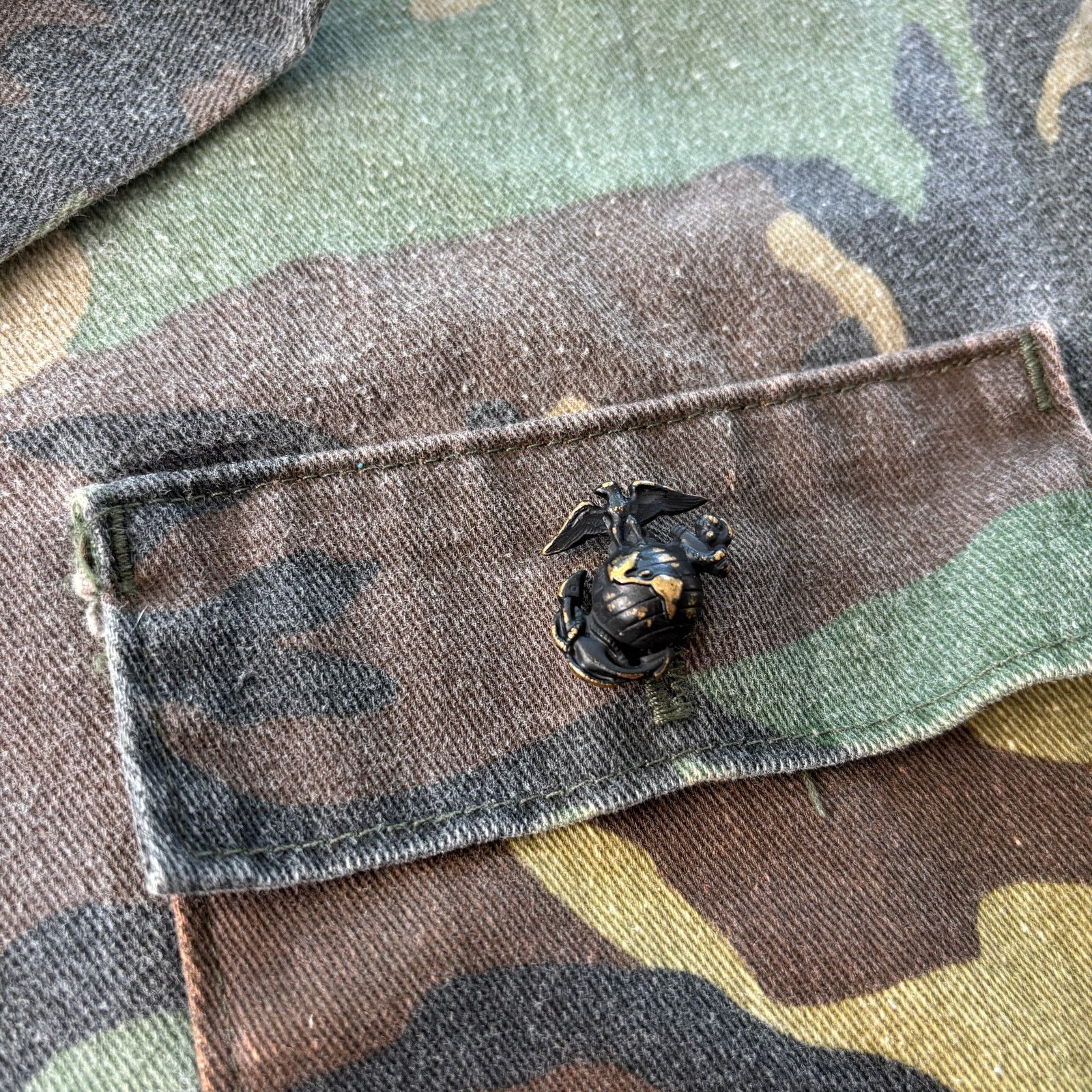 Vintage Vintage Cotton Camo US Marines Military Button Up Shirt Sz L Size US L / EU 52-54 / 3 - 5 Thumbnail