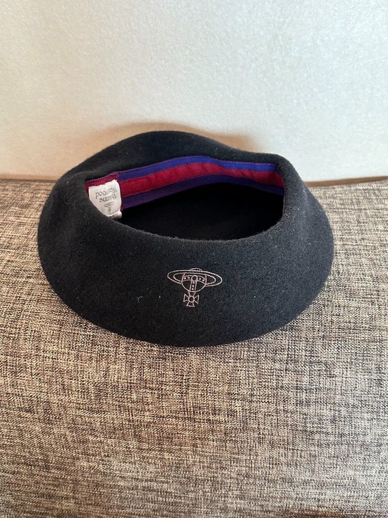 Vivienne Westwood vivienne westwood Saturn Beret wool hat made in Japan Size ONE SIZE - 2 Thumbnail