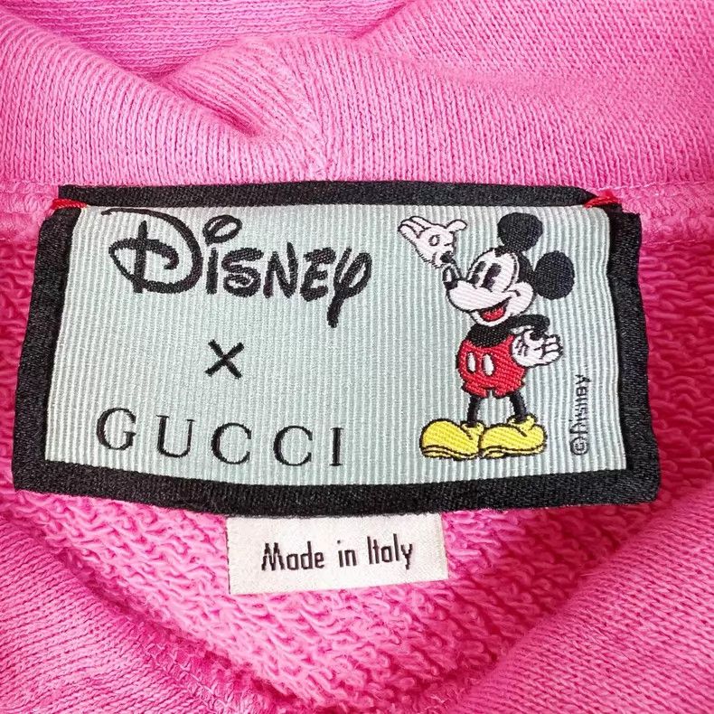 Gucci Gucci Pink Logo Cartoon Letter Print Short Loose Hooded Lo Size S / US 4 / IT 40 - 4 Thumbnail