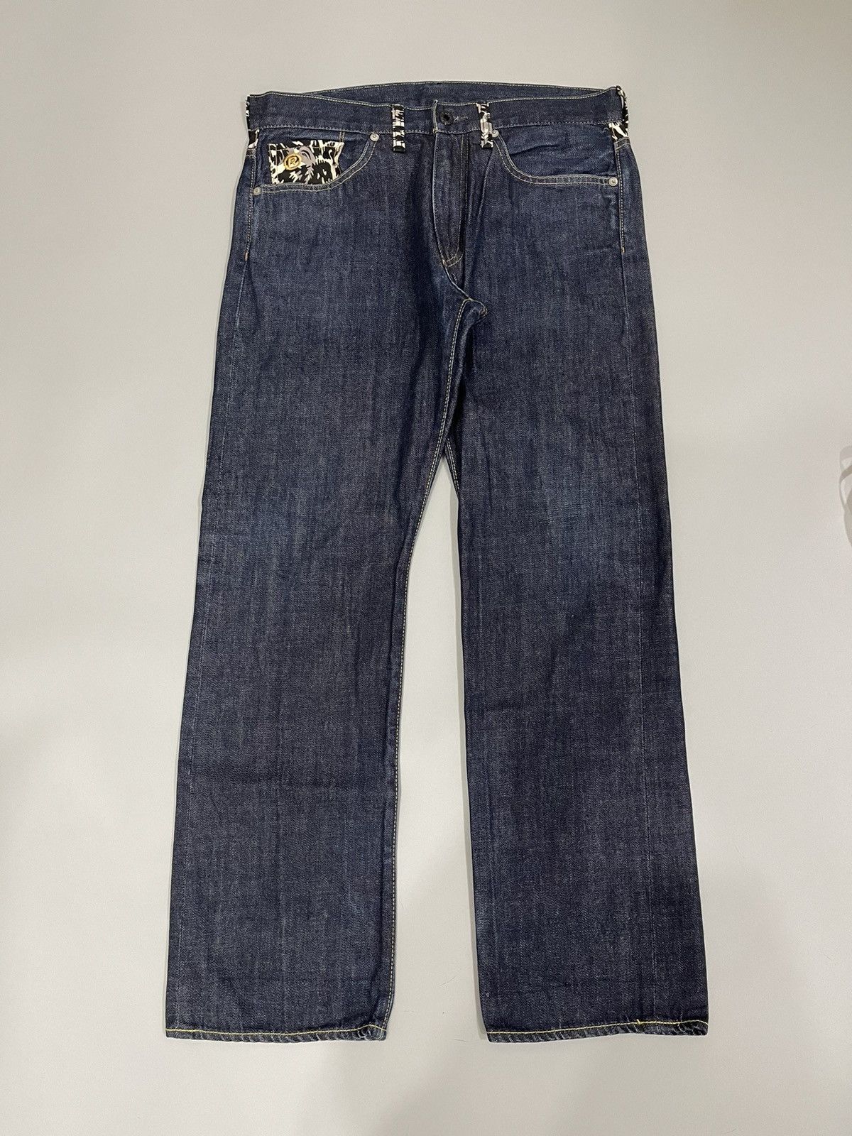 Bape Bape Nigo Nape Embroidered Jorts Bapesta denim Size US 31 - 1 Thumbnail