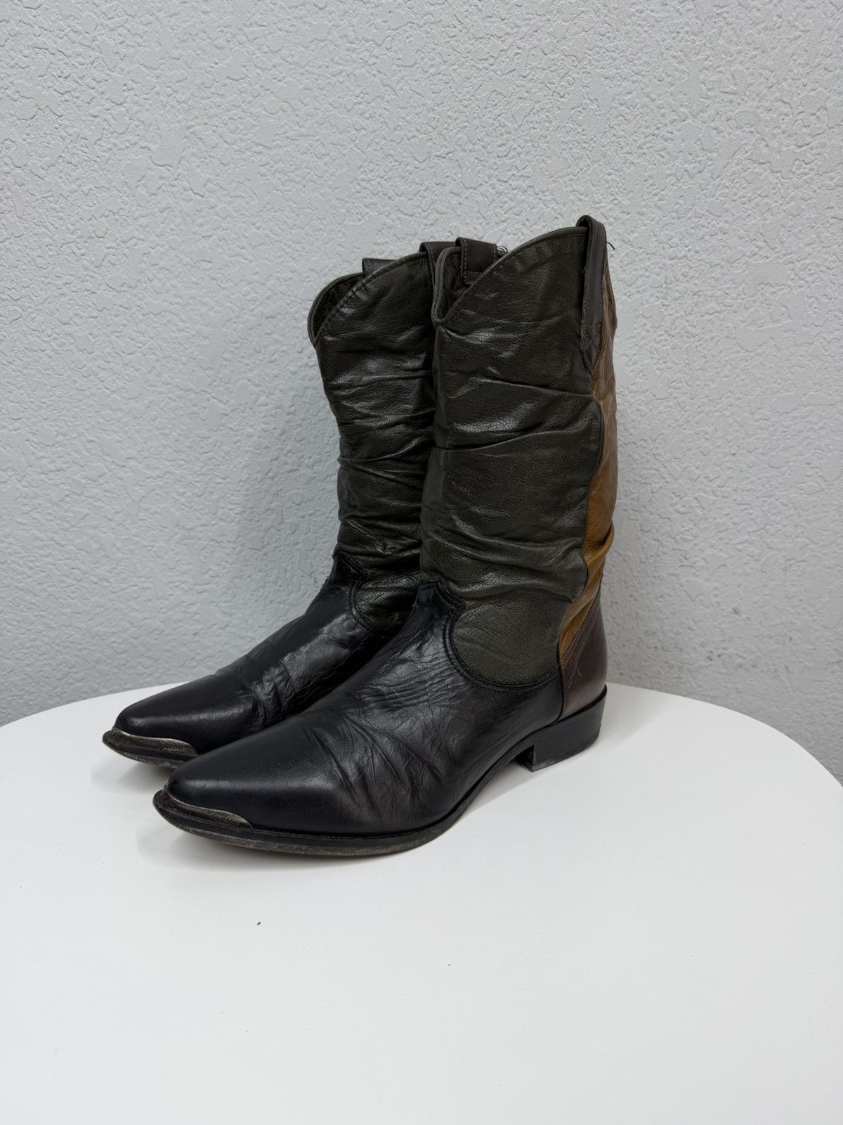If Six Was Nine AS 98 Vibe Artisan Vintage Leather Western Boots Cowboy Size US 10.5 / EU 43-44 - 2 Thumbnail
