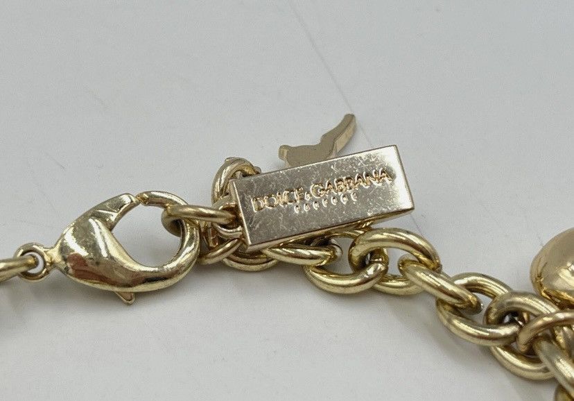 Dolce & Gabbana Dolce & Gabbana Gold Metal Charm Bracelet Size ONE SIZE - 3 Thumbnail