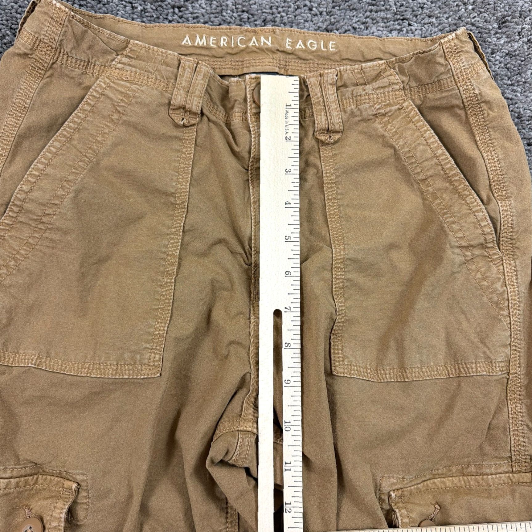 American Eagle Outfitters American Eagle Outfitters Pants Womens 4 Brown Jogger Cargo Mid Rise Ankle Tie 26x31 Size 27" / US 4 / IT 40 - 4 Thumbnail