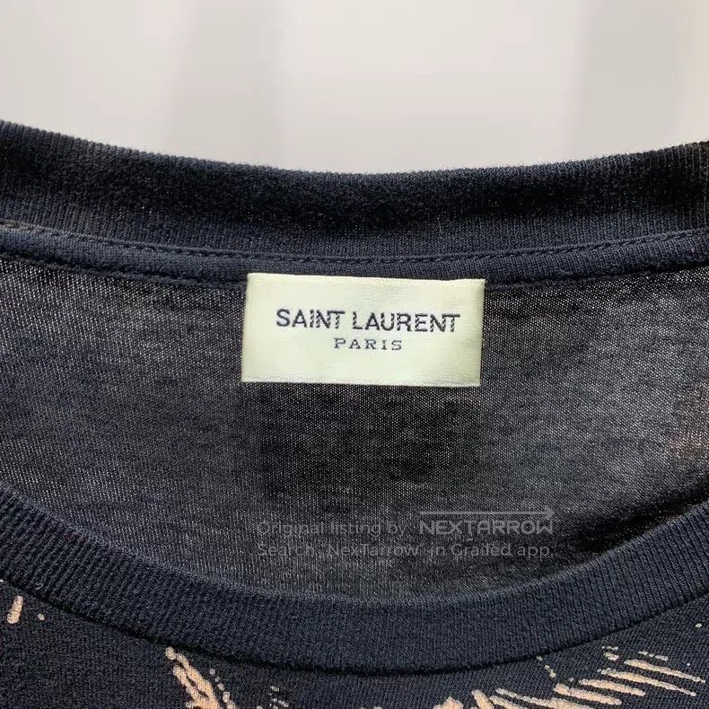 Saint Laurent Paris Saint Laurent Paris Best-selling Coconut Tree Short Sleeve Size US L / EU 52-54 / 3 - 2 Thumbnail