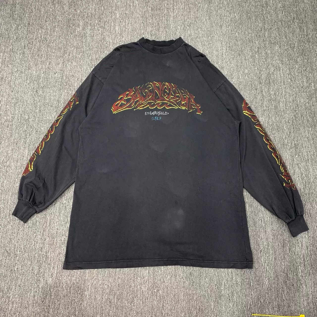 Balenciaga Balenciaga Flame Disaster Sweatshirt Size US XS / EU 42 / 0 - 1 Thumbnail