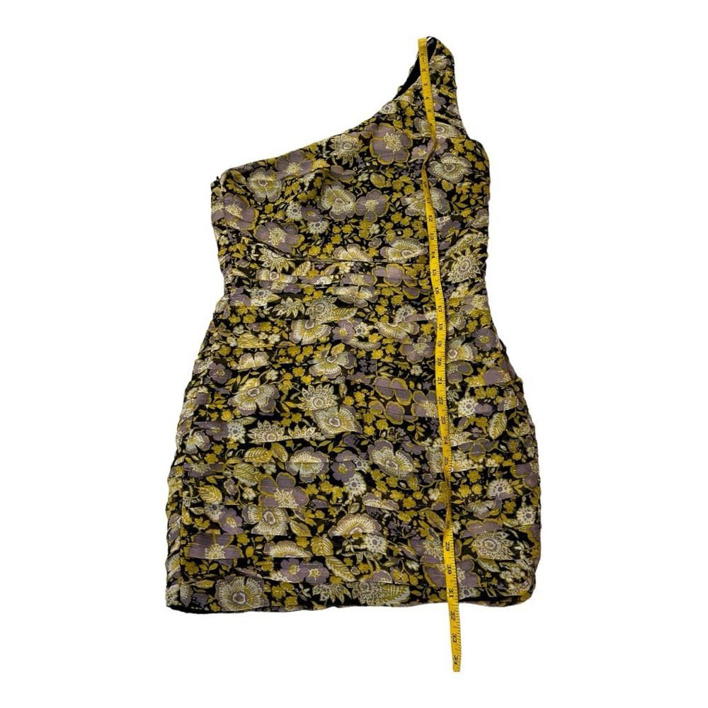 Zara Zara l Black Gold Floral Mini Dress Medium Size M / US 6-8 / IT 42-44 - 4 Thumbnail