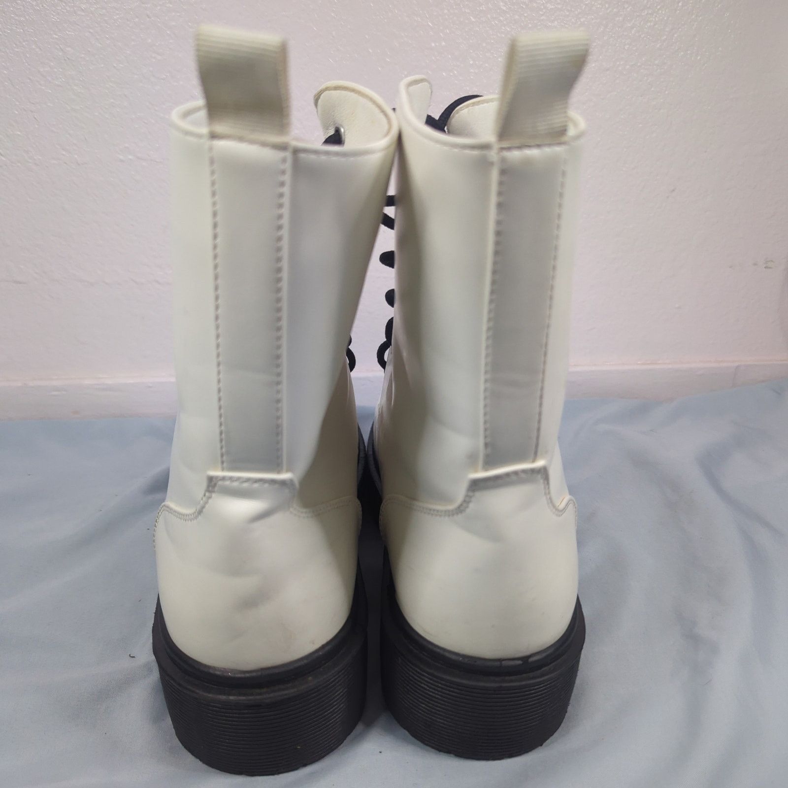 Other Seven Dials Womens Tamika Lace-up White Boot Combat Size 11 Size US 11 / IT 41 - 5 Thumbnail
