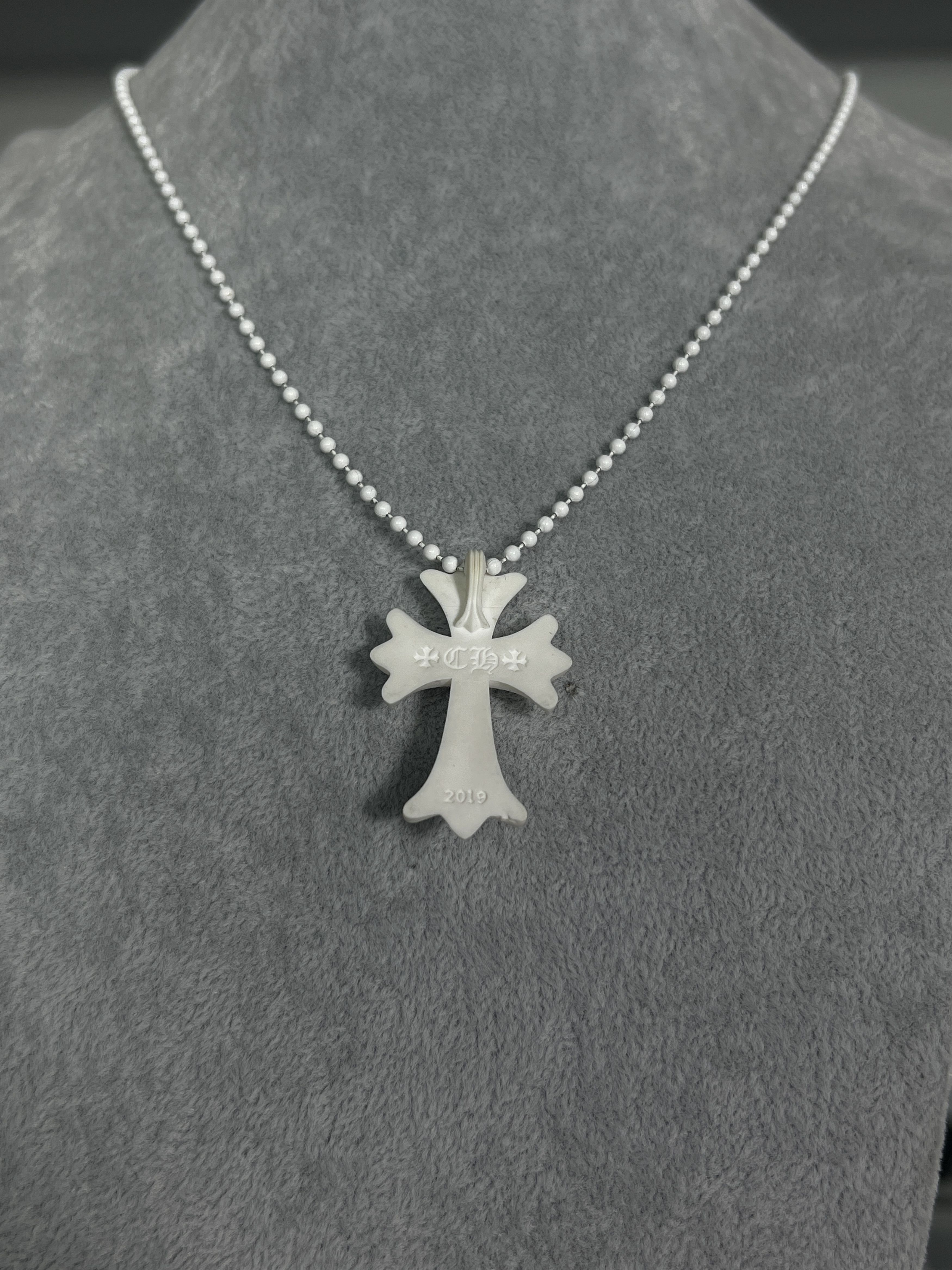 Chrome Hearts Chrome Hearts White Cross Rubber Necklace 2019 Size ONE SIZE - 2 Thumbnail