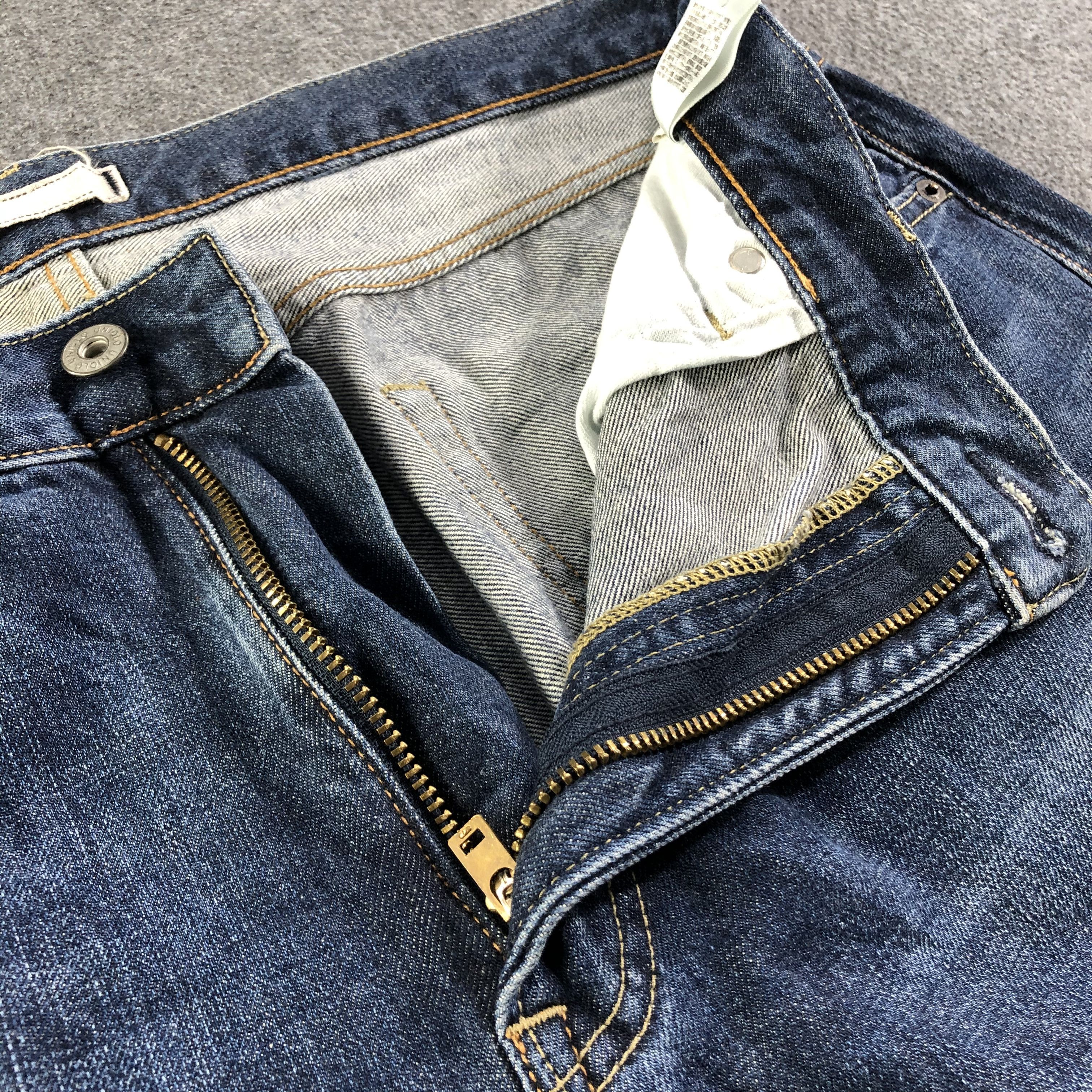 Japanese Brand Uniqlo Selvedge Jeans Blue Wash Denim -J2808 Size US 38 / EU 54 - 6 Thumbnail