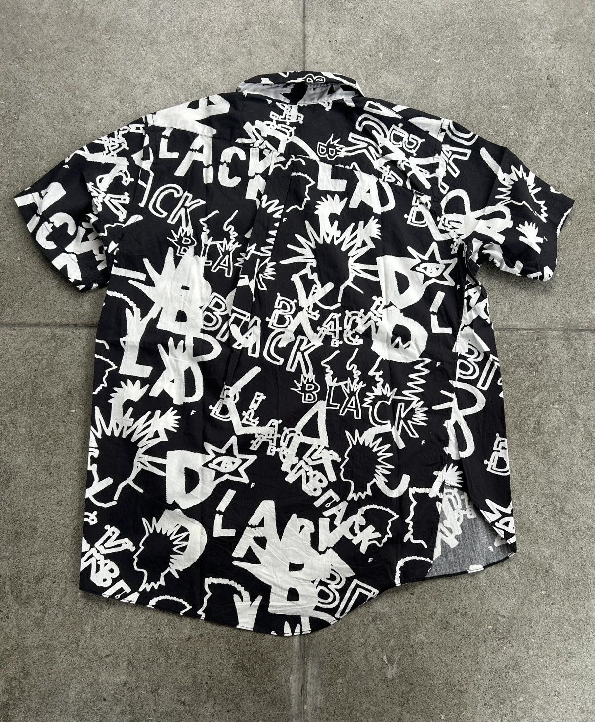 Comme des Garcons Comme Des Garcons Black AD2015 AOP Asymmetrical Shirt Size S / US 4 / IT 40 - 5 Thumbnail