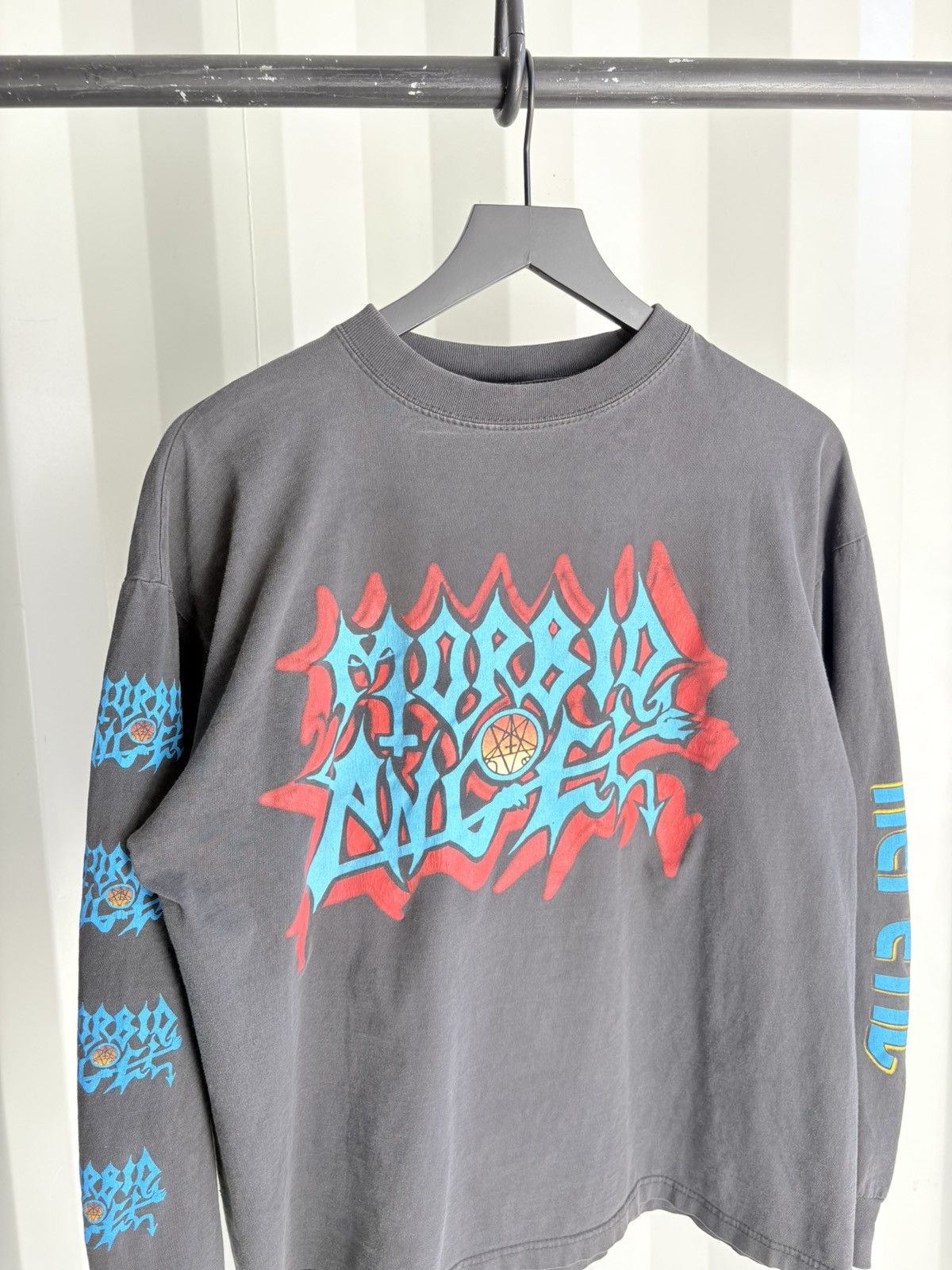 Band Tees Vintage Morbid Angel Shirt Faded Distressed GRUNGE Band Size US L / EU 52-54 / 3 - 3 Thumbnail