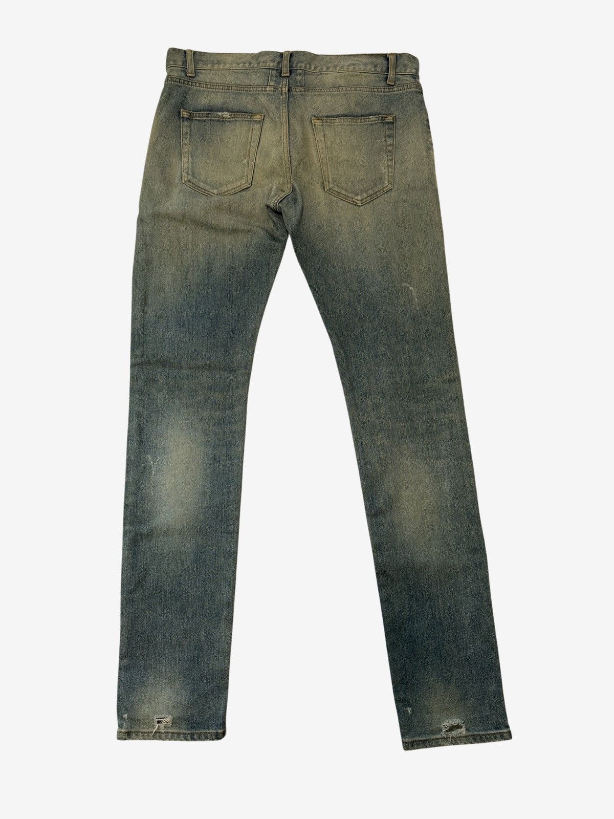 Saint Laurent Paris Saint Laurent Paris SS16 Blue Crashed Denim Size US 32 / EU 48 - 3 Thumbnail