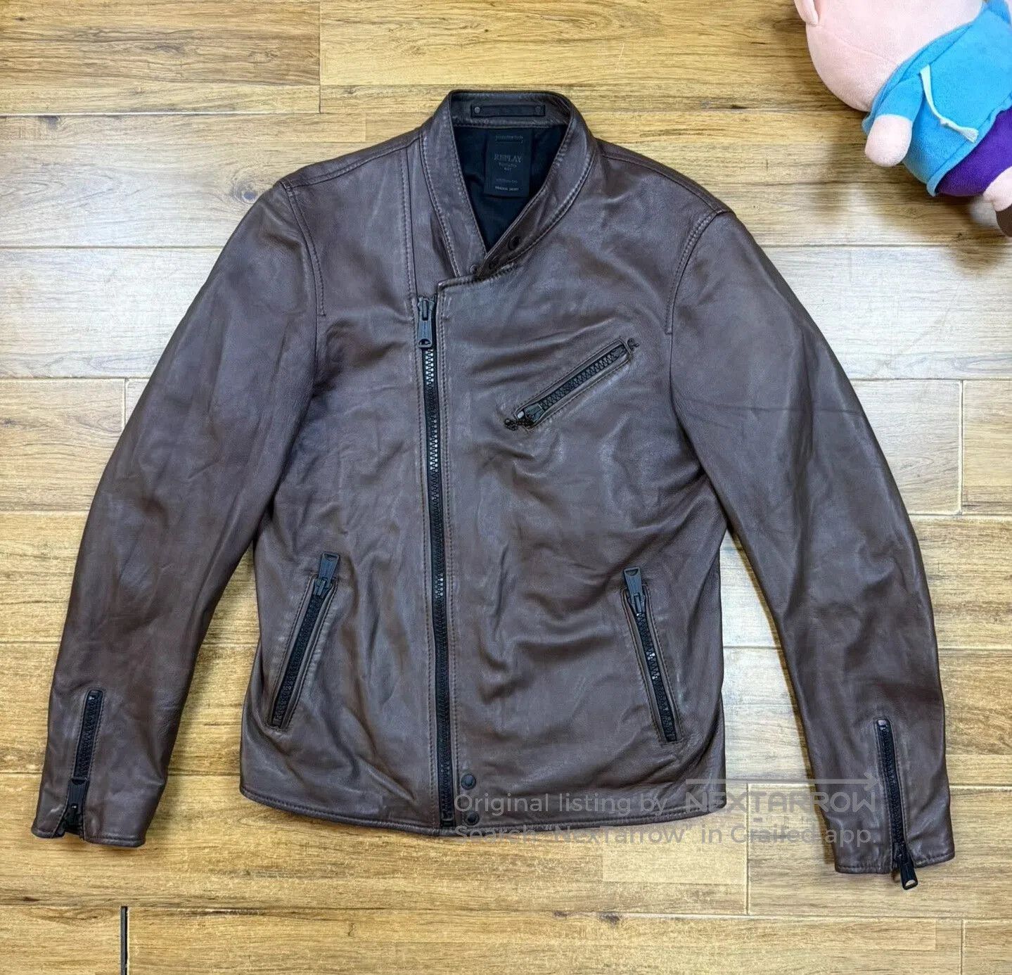 Replay Replay Vintage Lambskin Motorcycle Jacket. Size US M / EU 48-50 / 2 - 1 Thumbnail