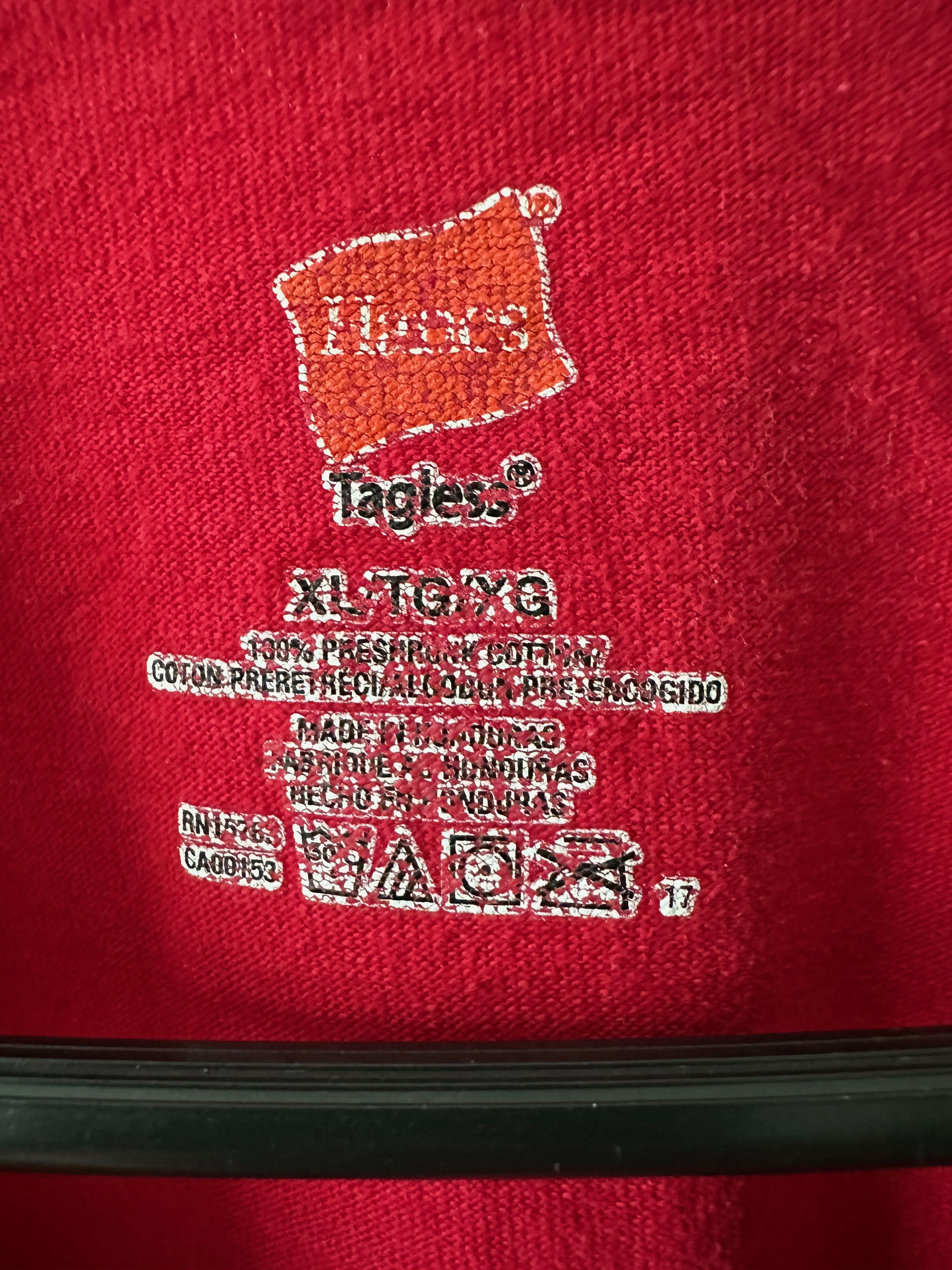 Hanes Hanes Enjo Punk Rock Heavy Cotton red T Shirt Tee Size US XL / EU 56 / 4 - 5 Thumbnail