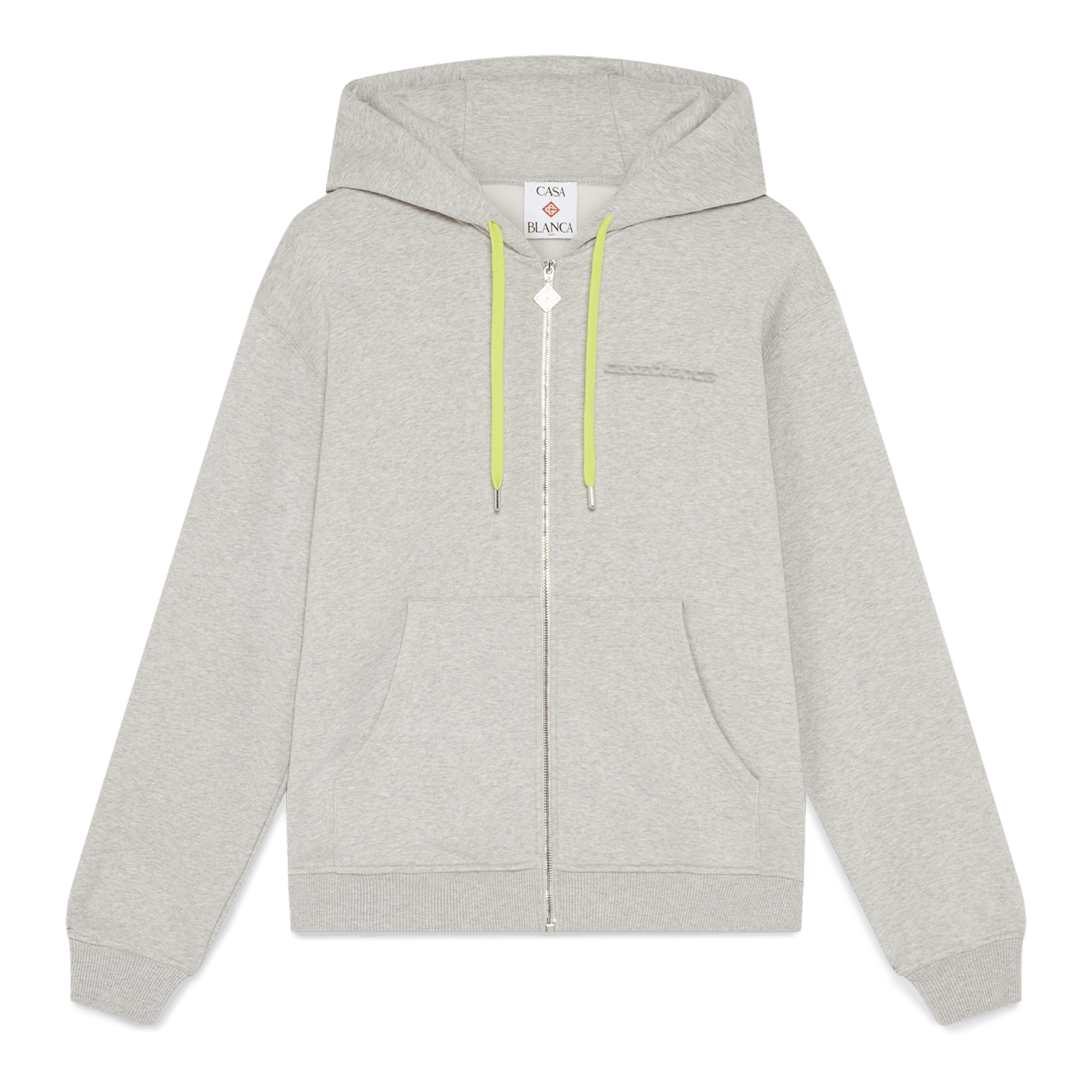 Casablanca Cashmere Blend Zip Up Hooded Sweatshirt SP26 Size US S / EU 44-46 / 1 - 1 Thumbnail