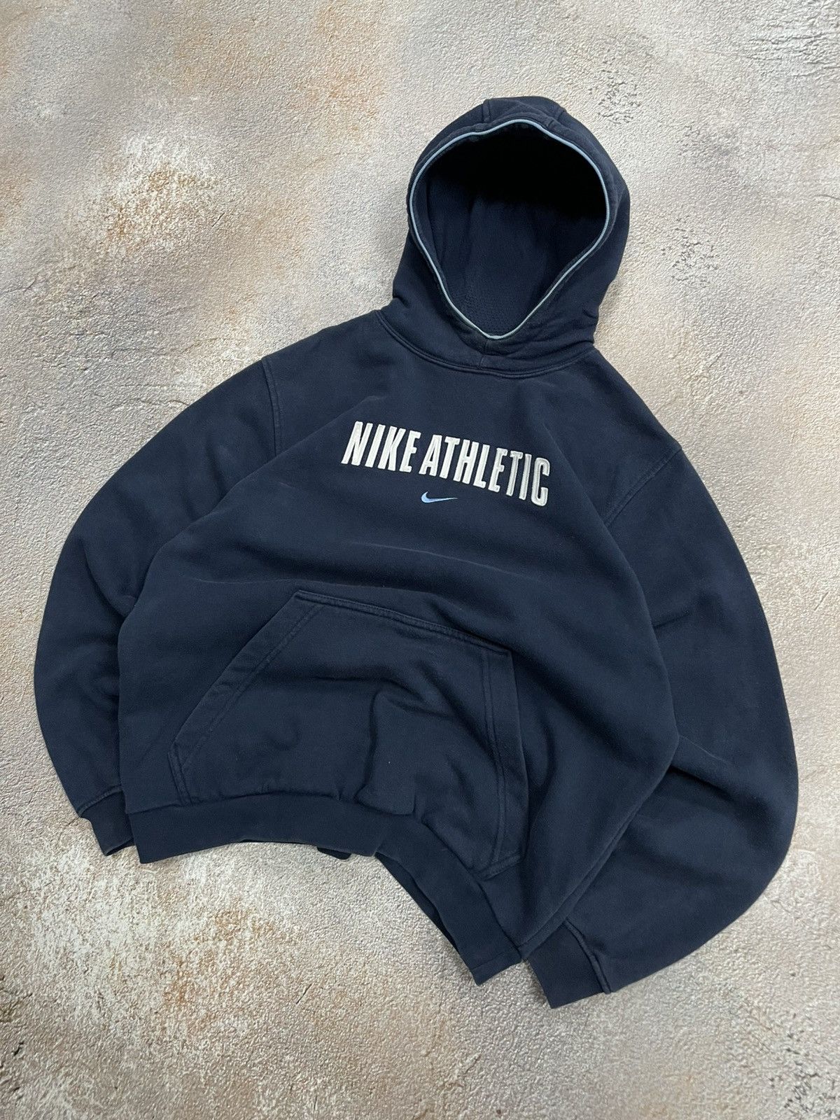 Nike Vintage Nike Athletic Center Logo Hoodie Size US S / EU 44-46 / 1 - 2 Thumbnail