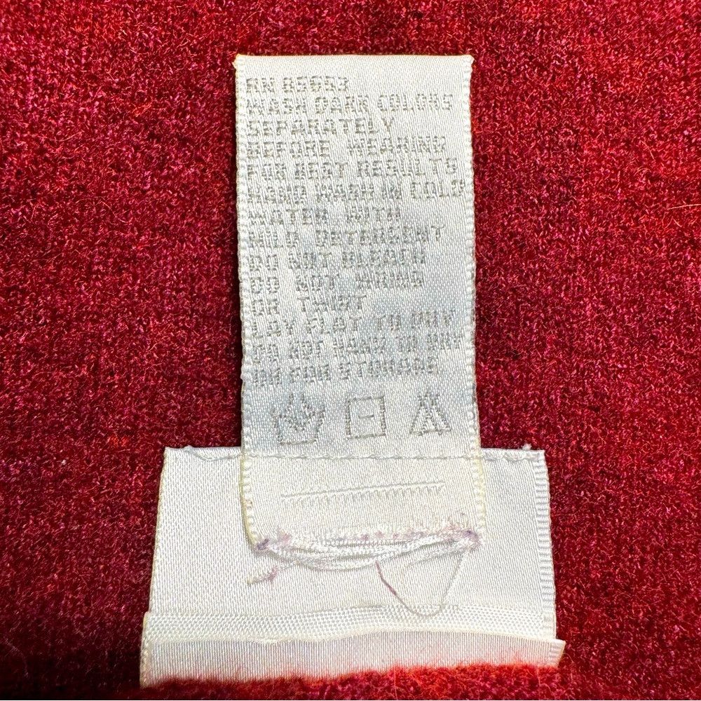 Other Vintage Cricket Lane Wool Blend Embroidered Felted Dark Red Size M / US 6-8 / IT 42-44 - 7 Thumbnail